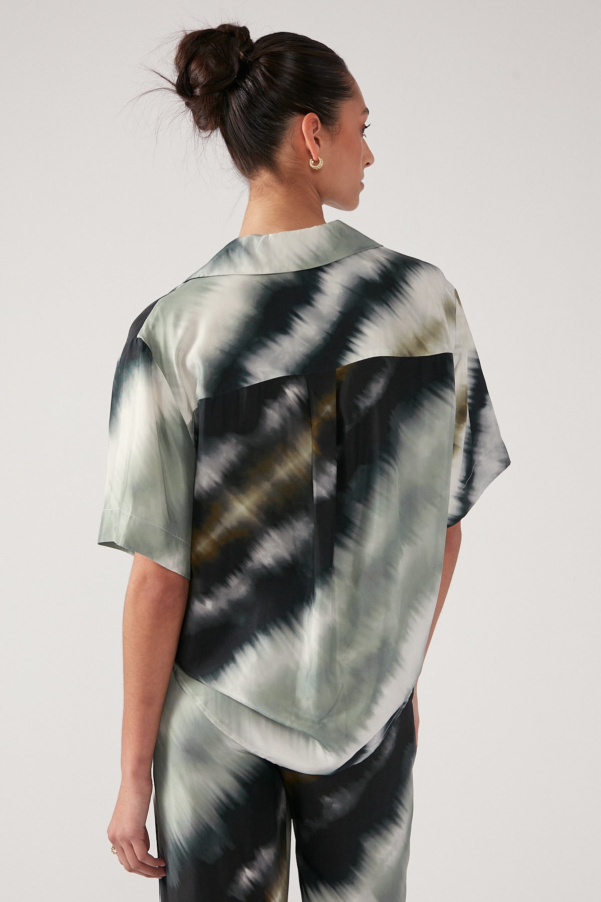 Perfect Stranger Coastline Skies Cupro Shirt Multi Colour