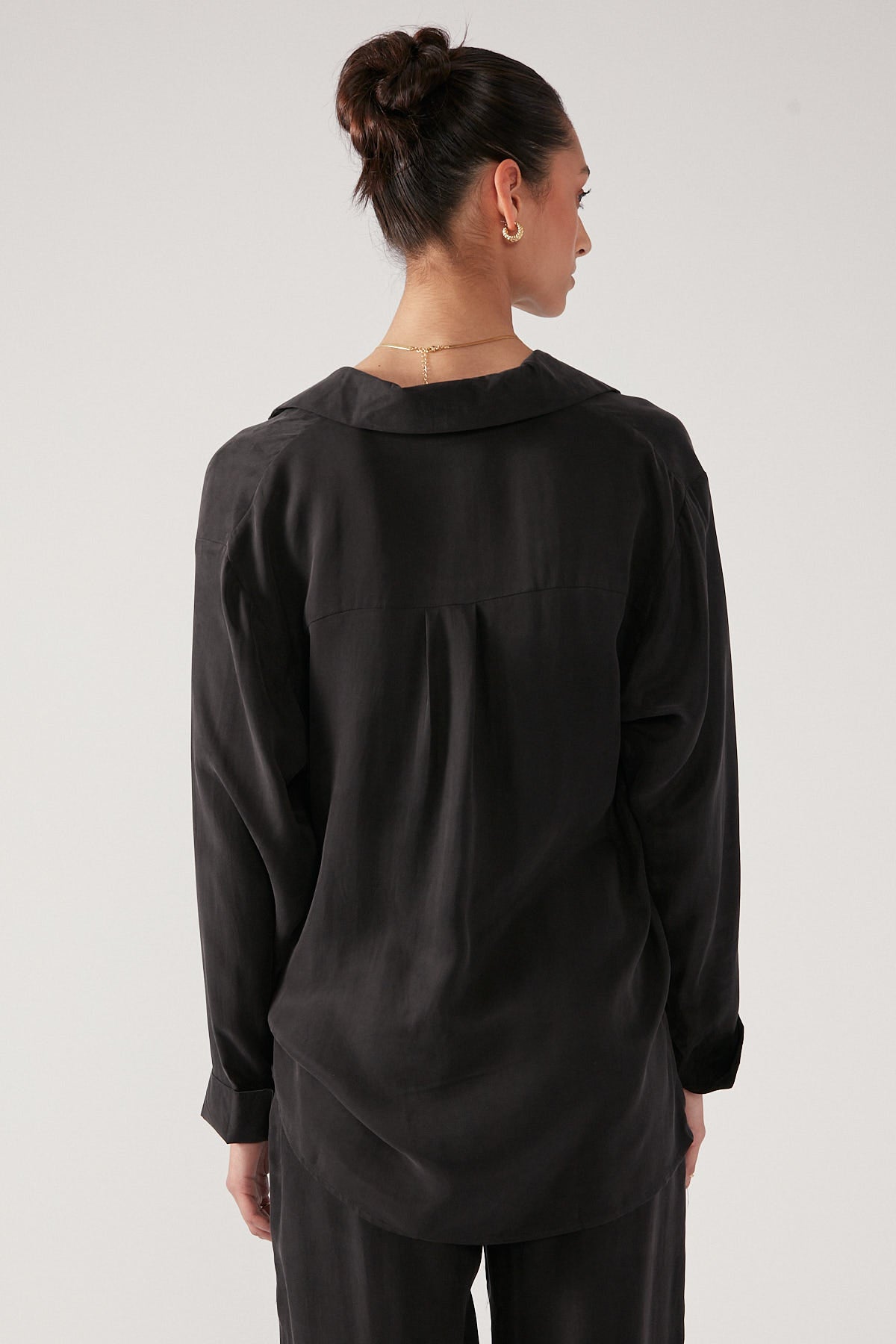 Perfect Stranger Calypso Long Sleeve Shirt Black