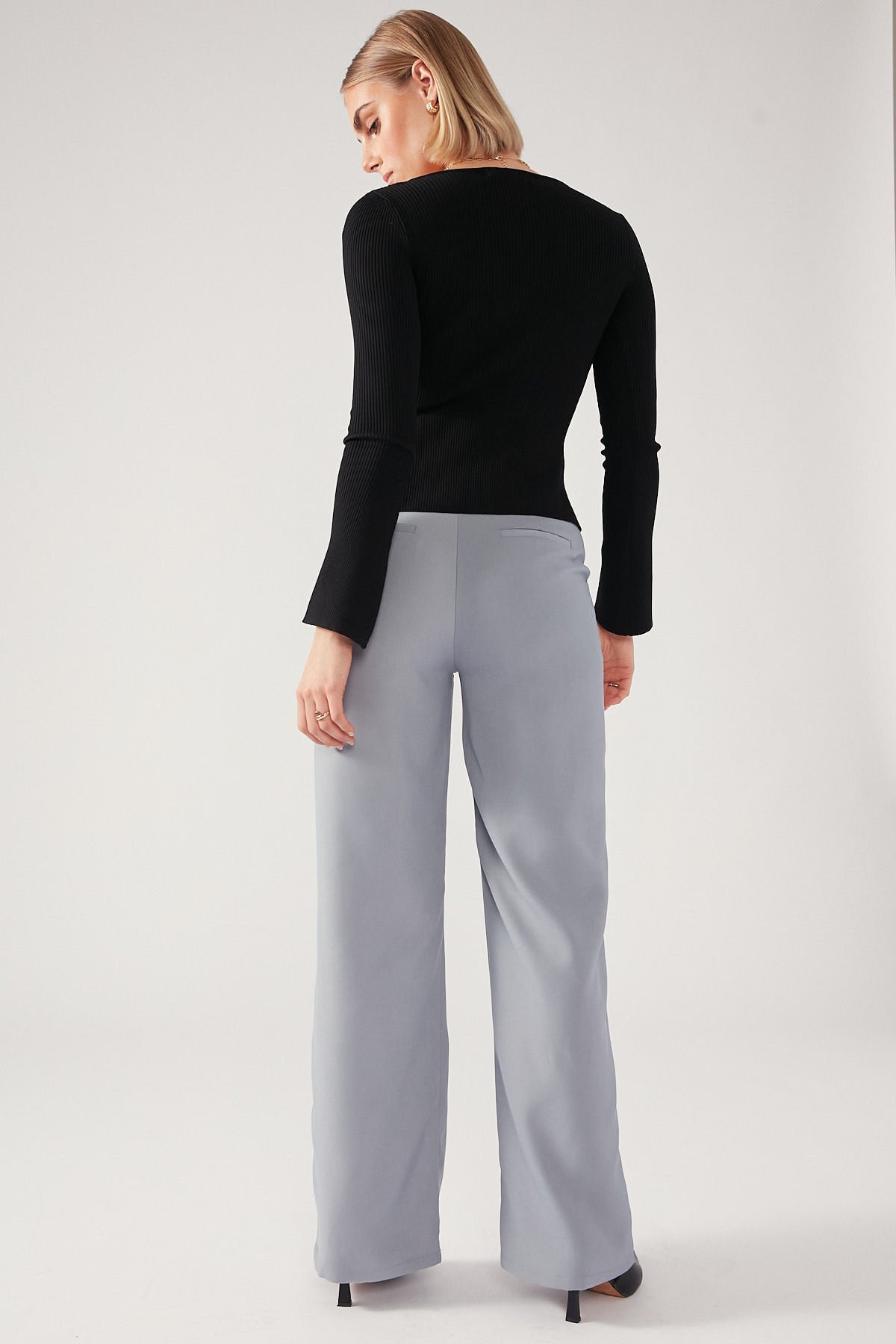 Perfect Stranger Faye High Rise Tailored Pant Grey