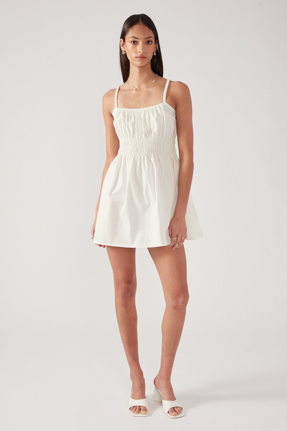 Perfect Stranger SWEET SUMMER MINI DRESS Cream