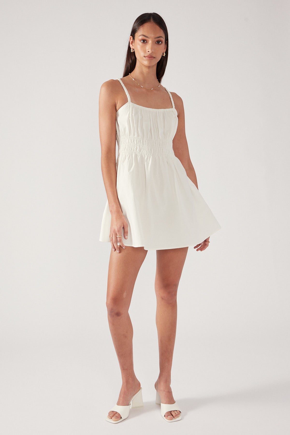 Perfect Stranger SWEET SUMMER MINI DRESS Cream