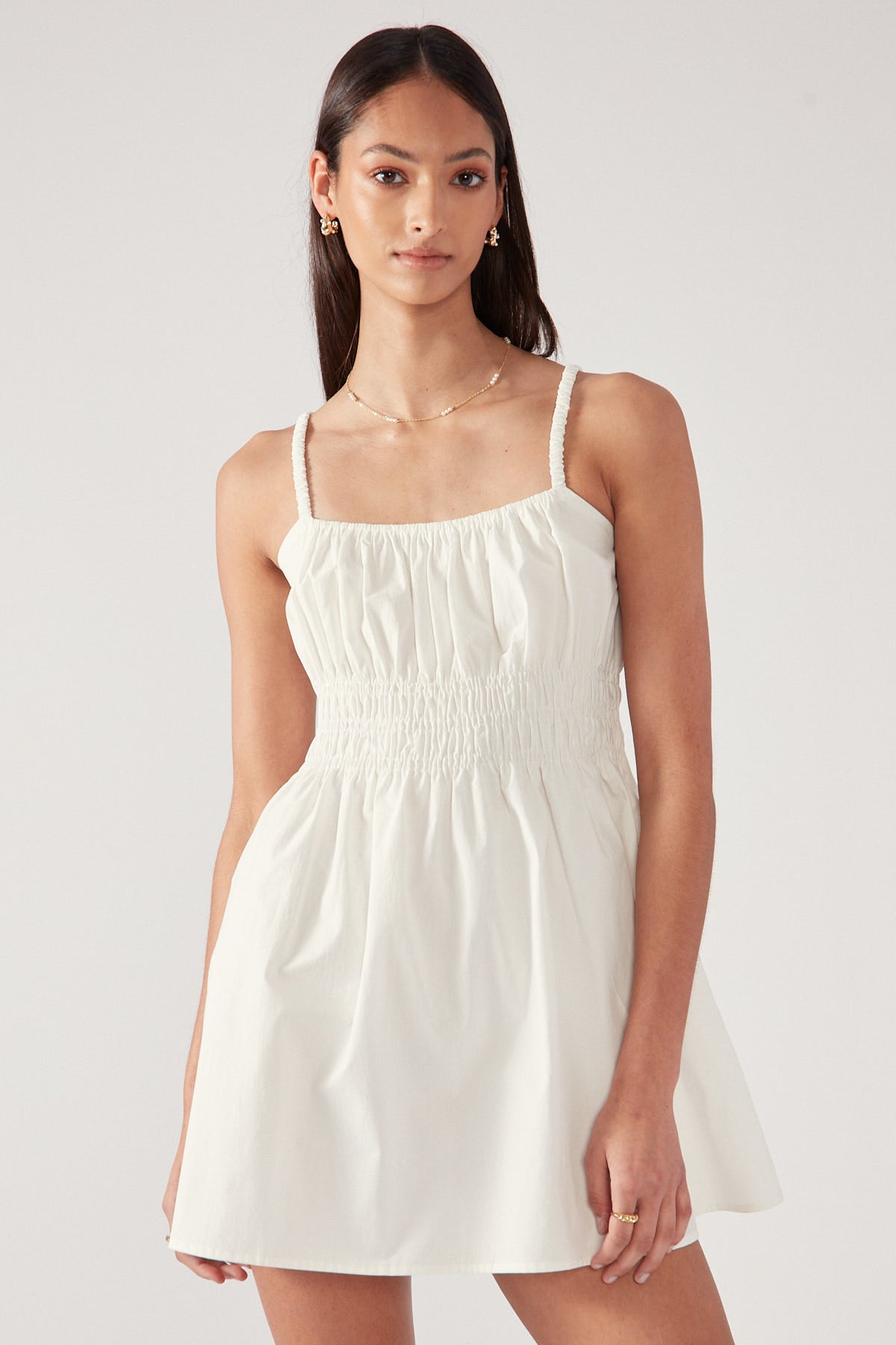 Perfect Stranger SWEET SUMMER MINI DRESS Cream
