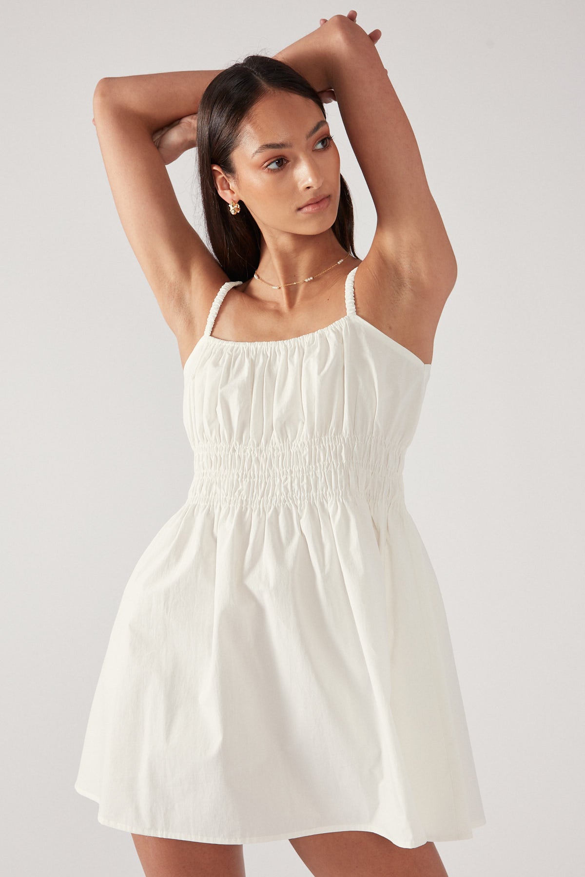 Perfect Stranger SWEET SUMMER MINI DRESS Cream