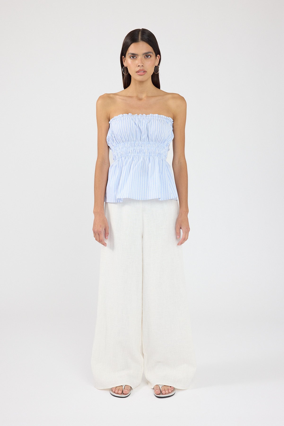 Perfect Stranger MENORCA LINEN PANT White
