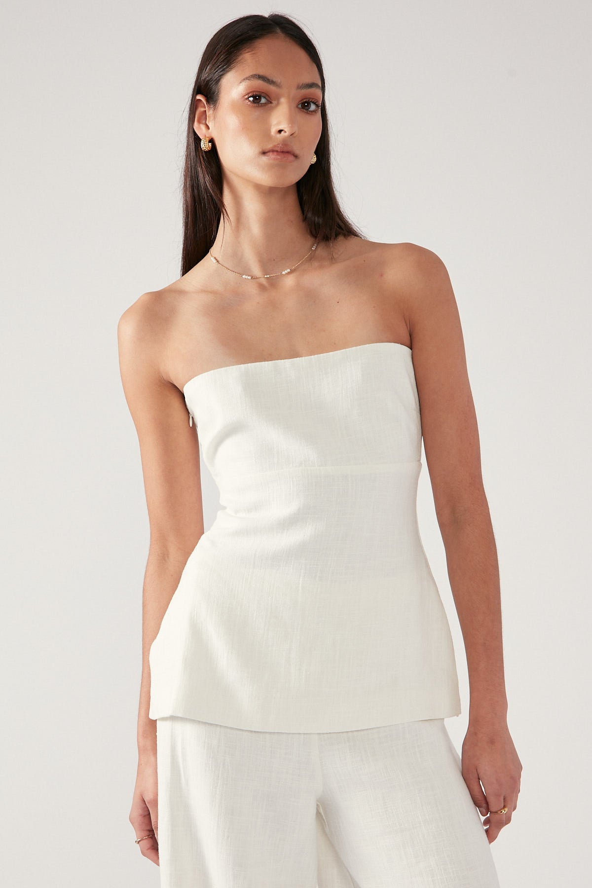 Perfect Stranger MENORCA STRAPLESS TOP Cream