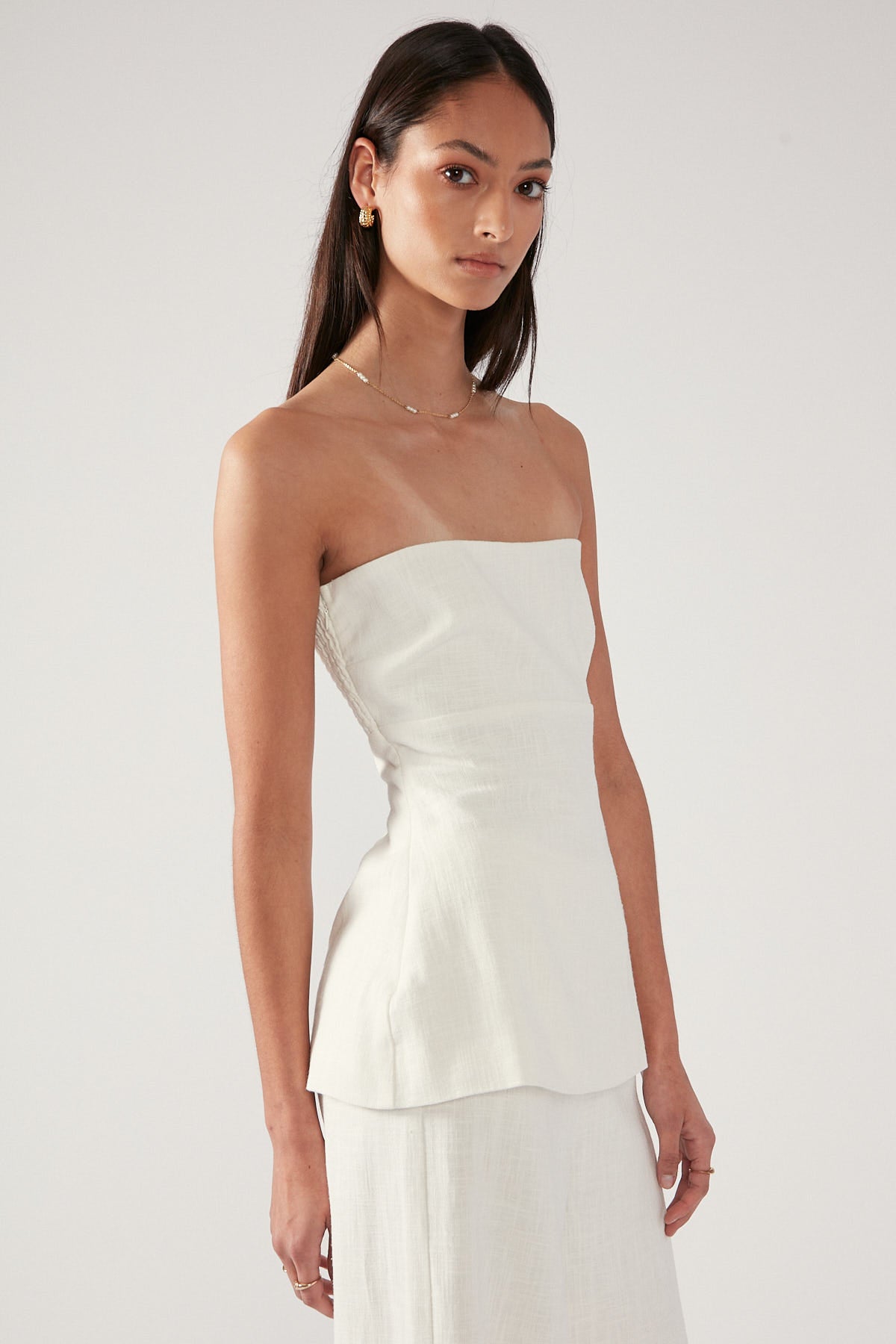 Perfect Stranger MENORCA STRAPLESS TOP Cream