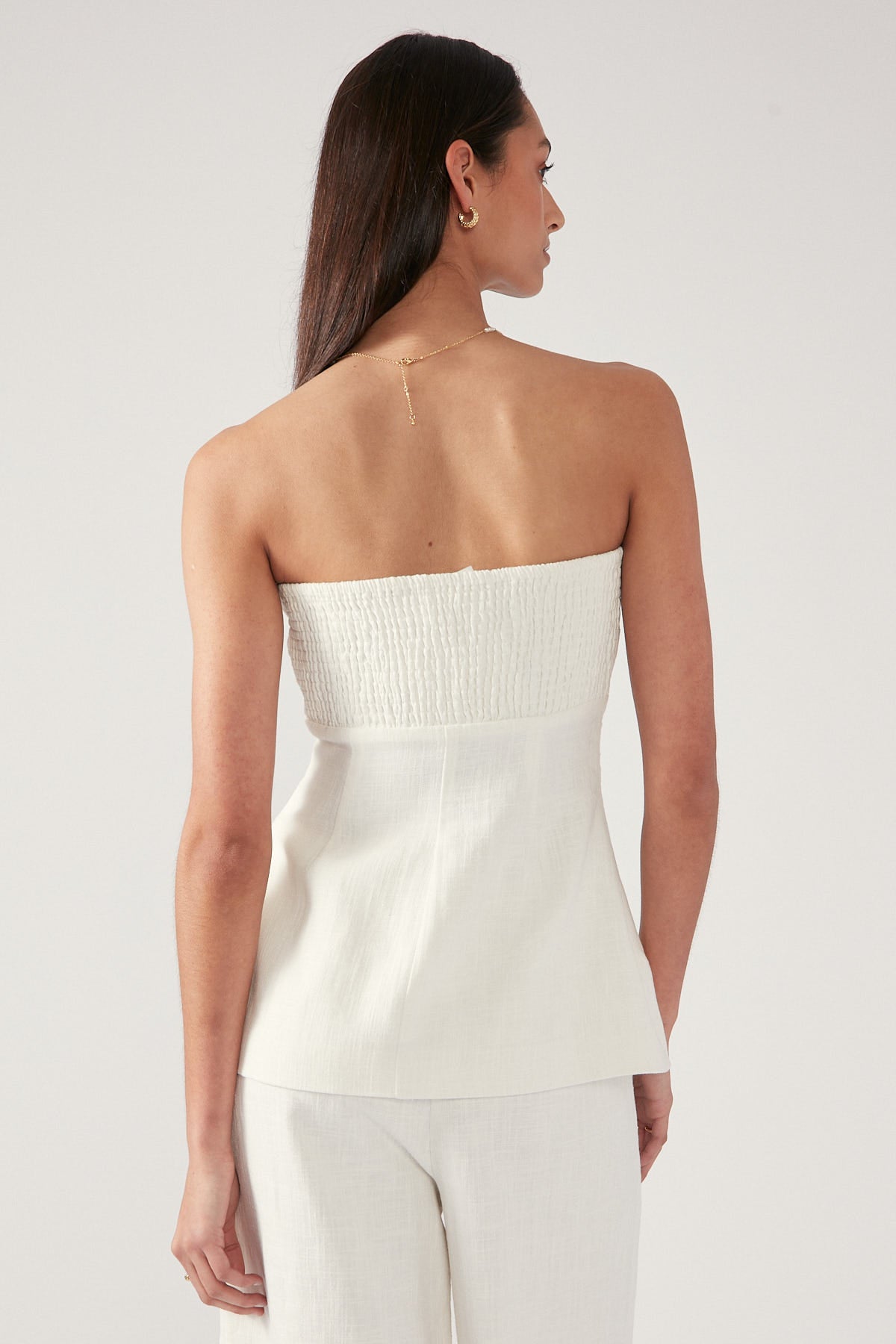 Perfect Stranger MENORCA STRAPLESS TOP Cream