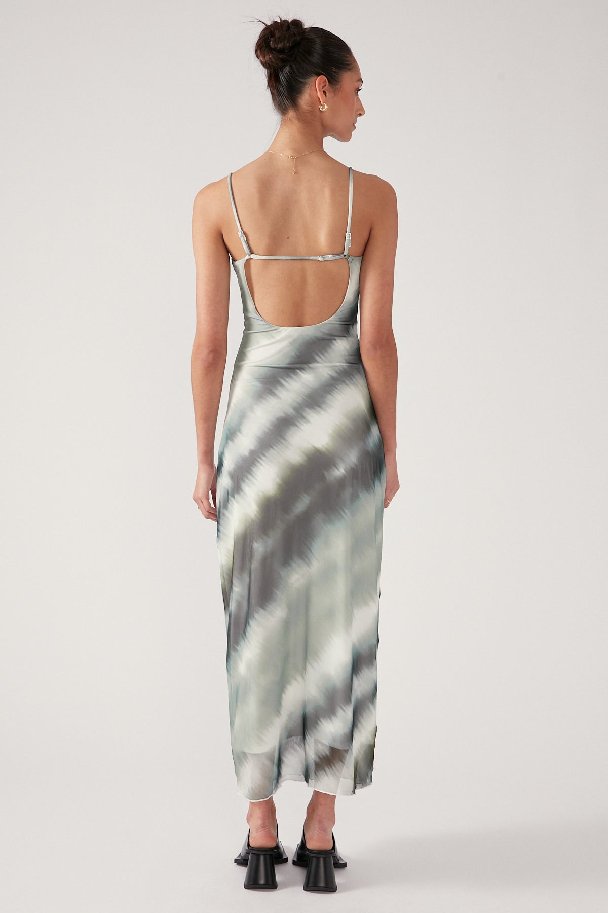 Perfect Stranger Coastal Skies Mesh Maxi Dress Multi