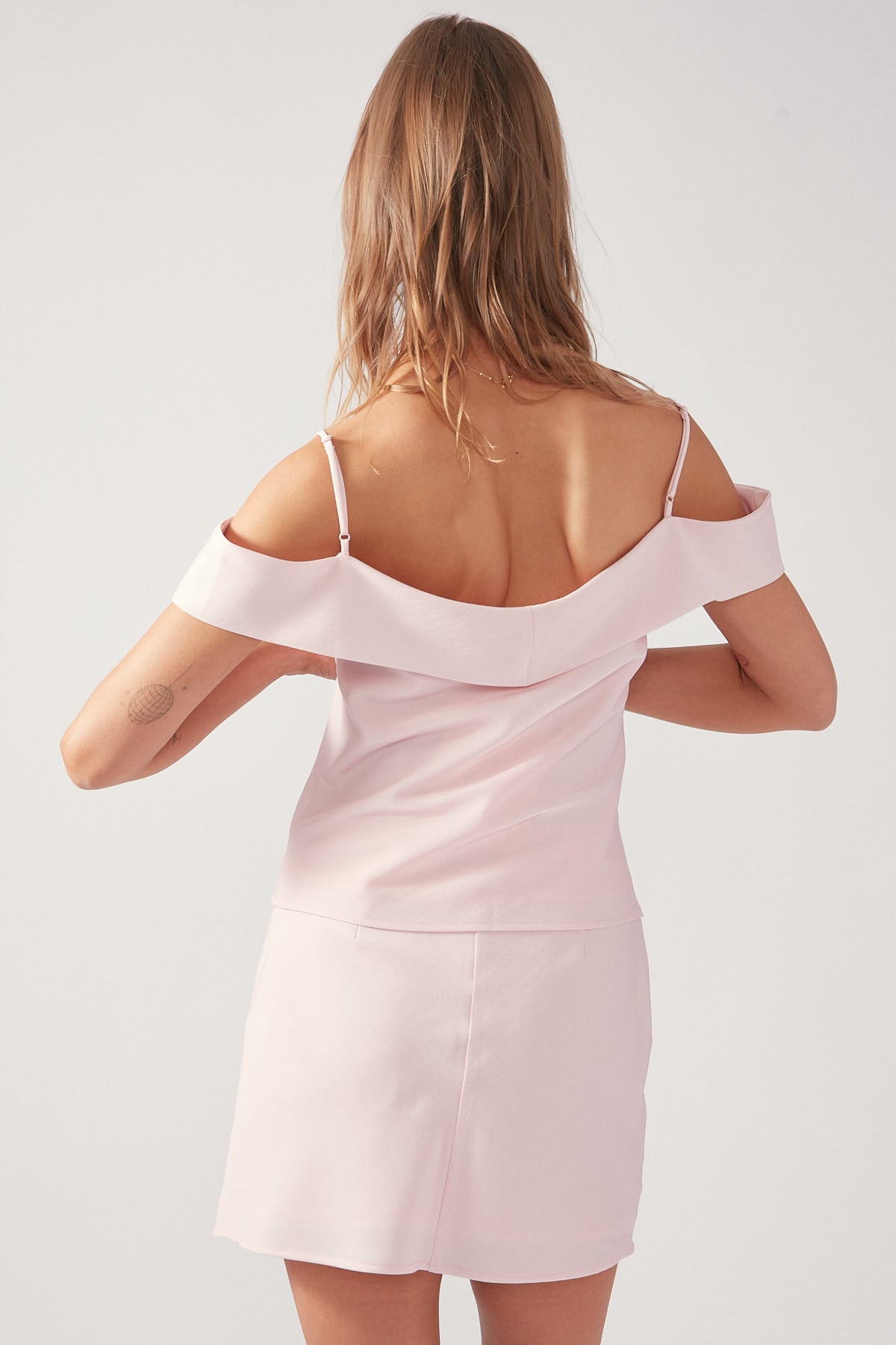 Perfect Stranger Balmy Nights Satin top Pink