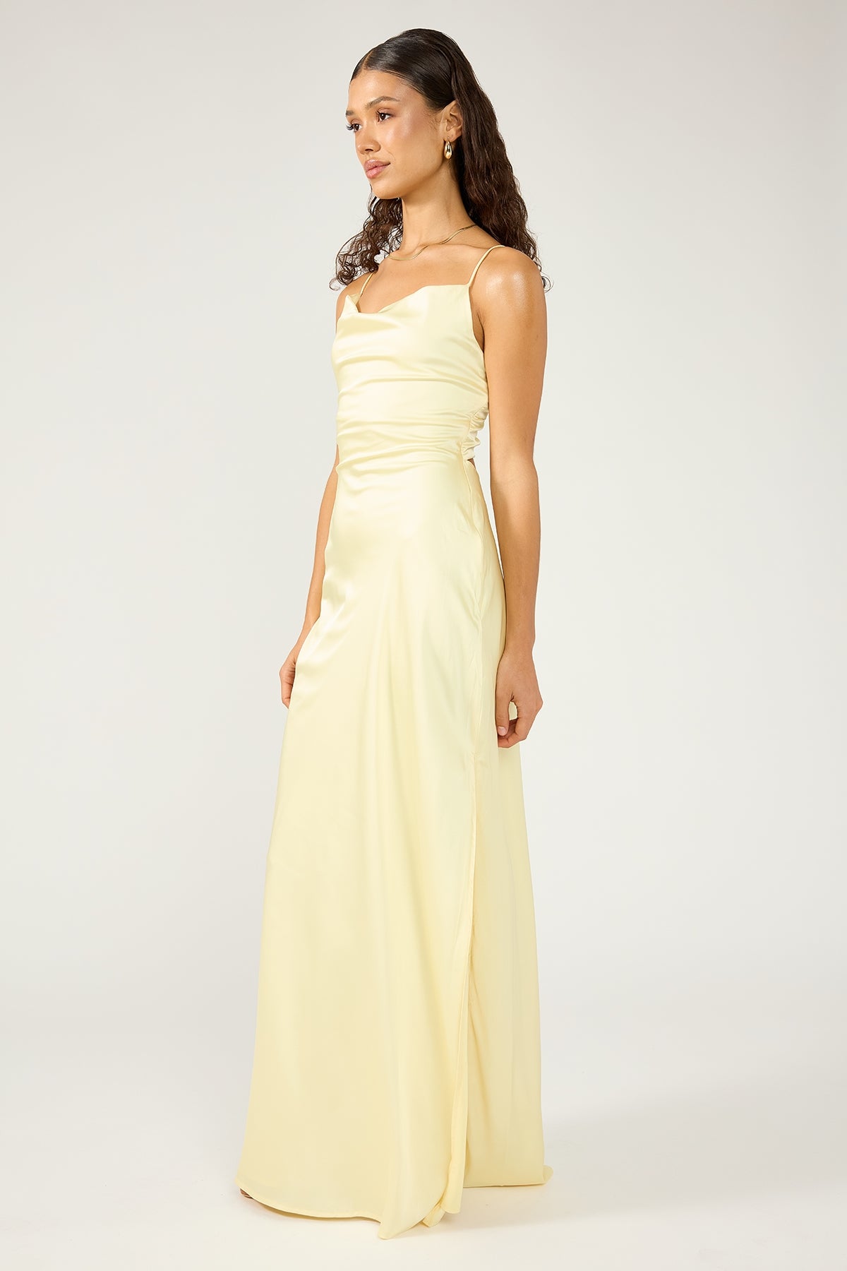 Perfect Stranger Evie Recycled Maxi Dress Yellow
