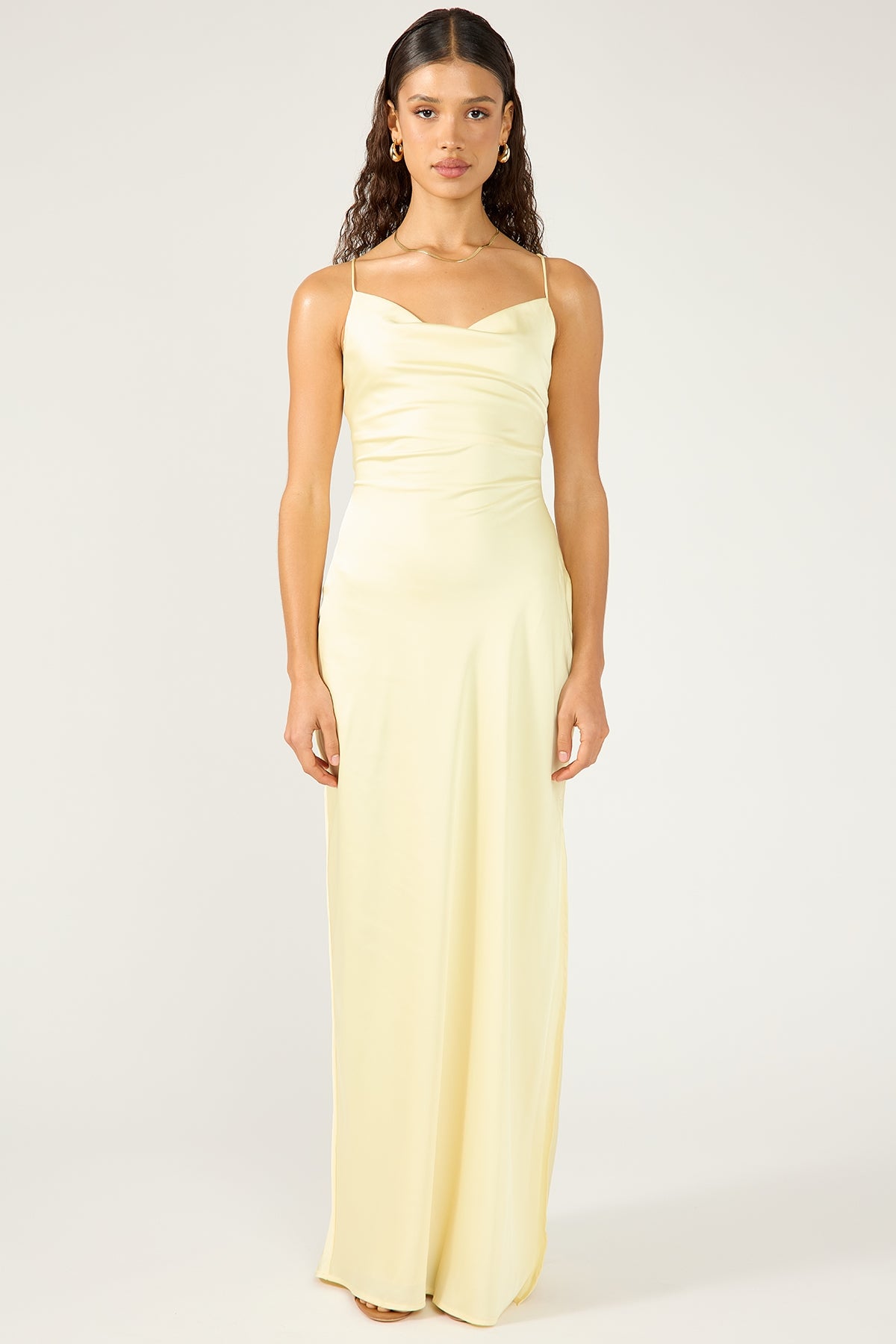 Perfect Stranger Evie Recycled Maxi Dress Yellow