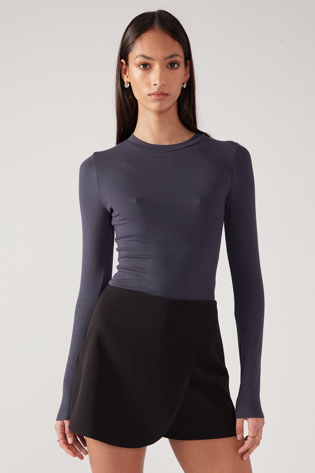 Perfect Stranger Sola Wrap Skirt Black