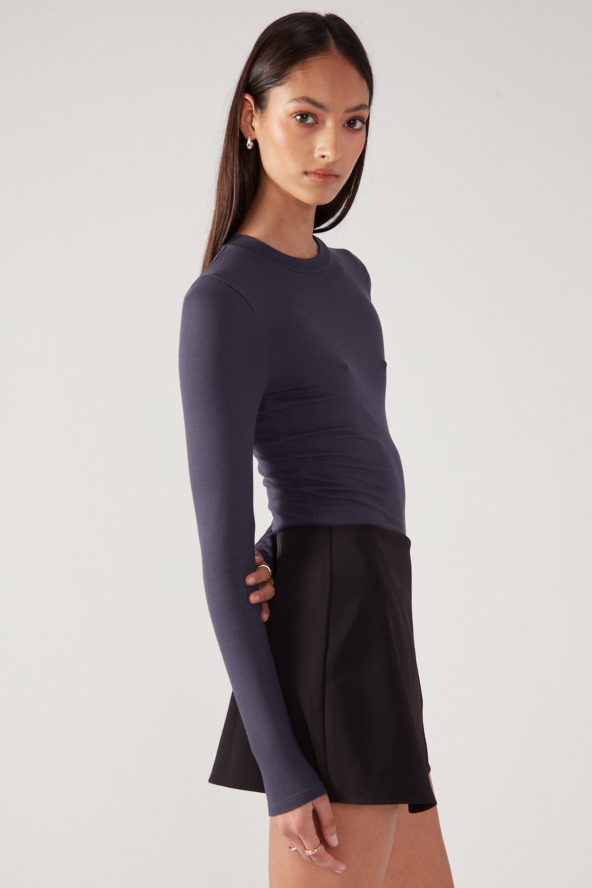 Perfect Stranger Sola Wrap Skirt Black