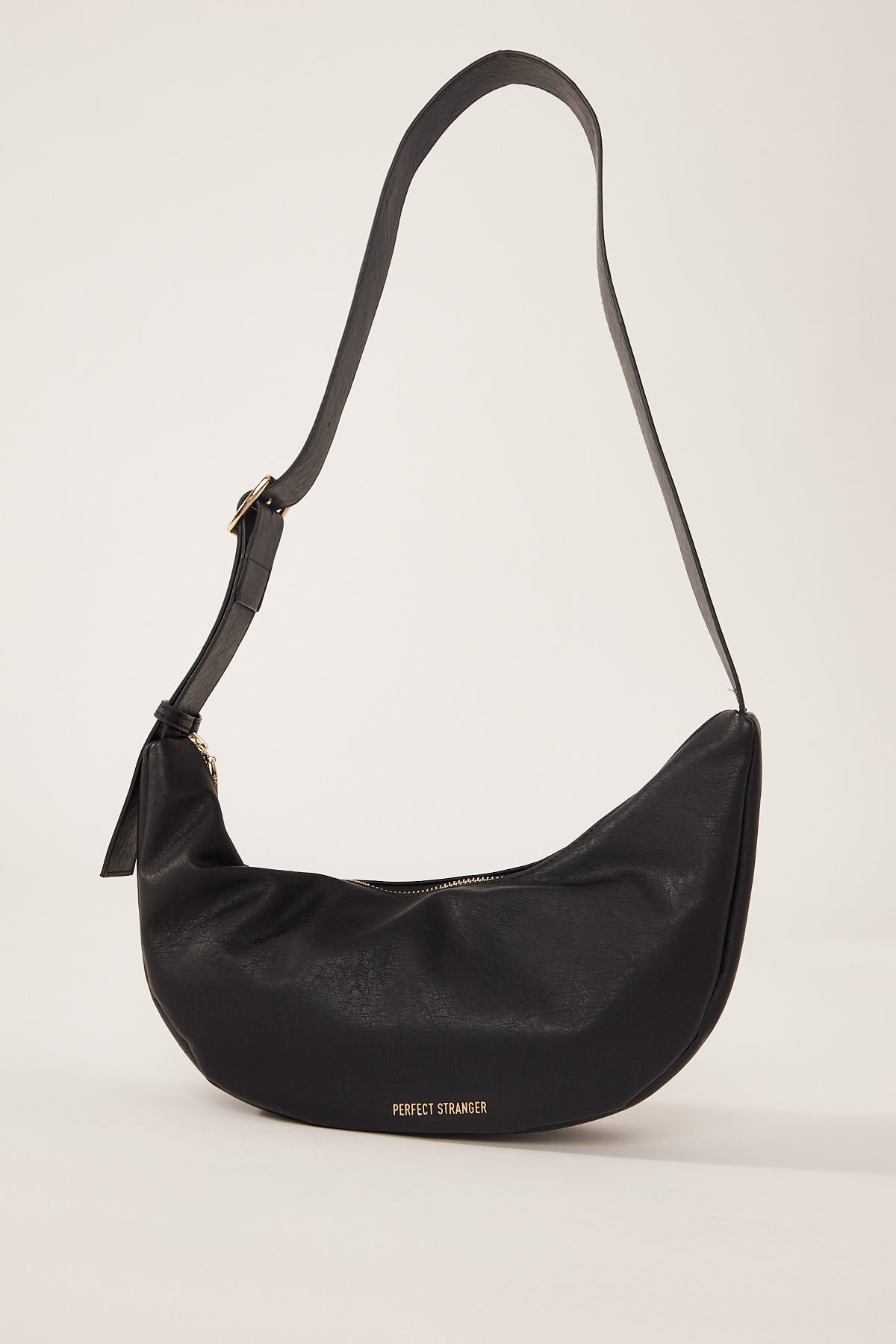 Perfect Stranger Soft Slouch Crescent Bag Black