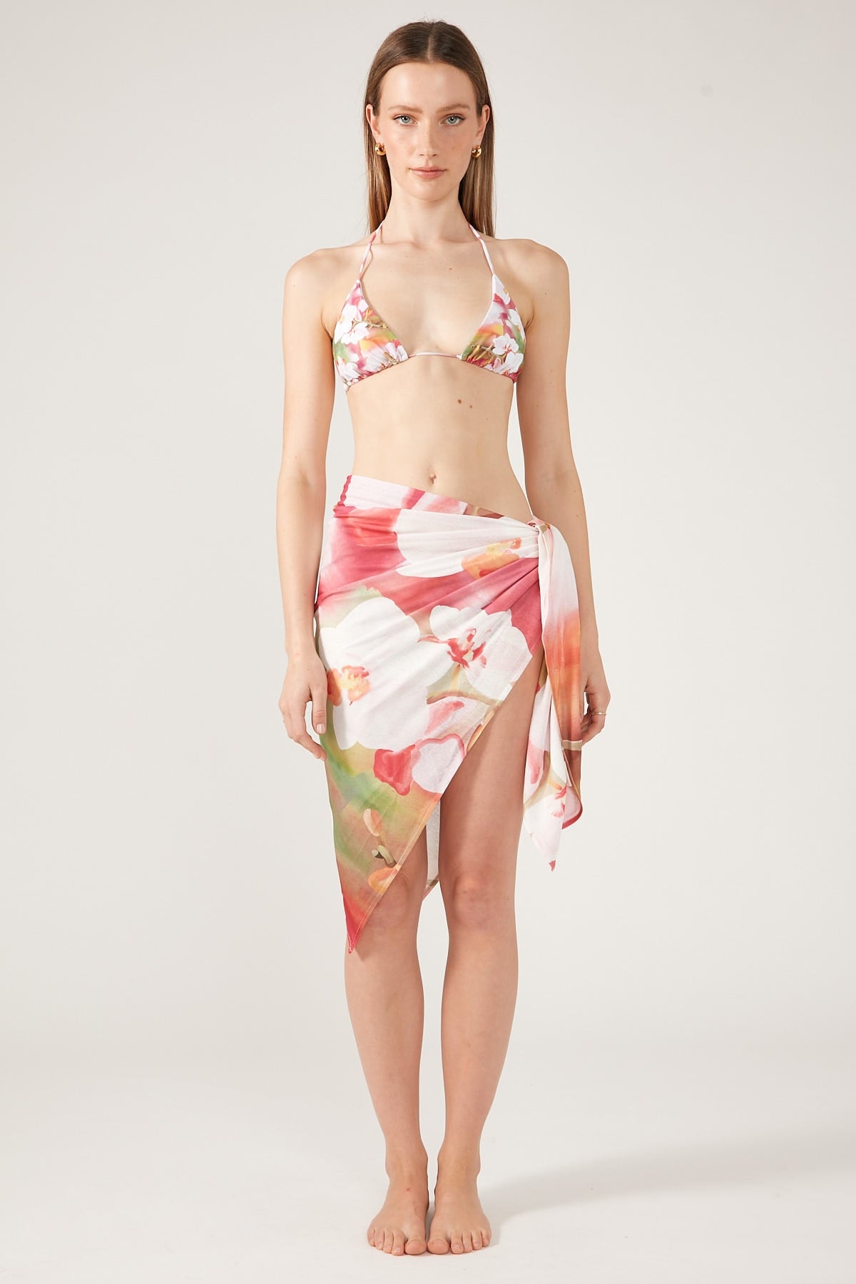 Perfect Stranger Dominique Elissa Orchid Oasis Scarf Multi