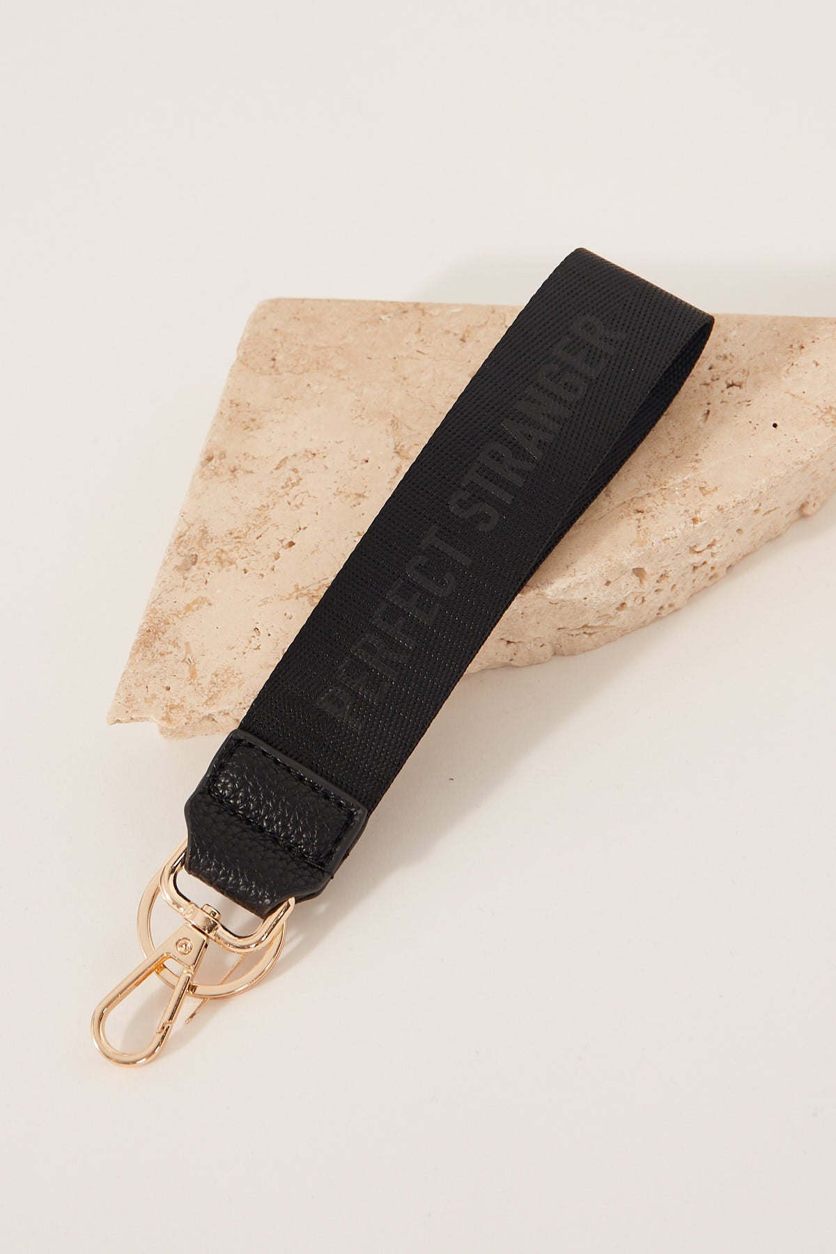 Perfect Stranger Jackie Wrist Strap Key Chain Black