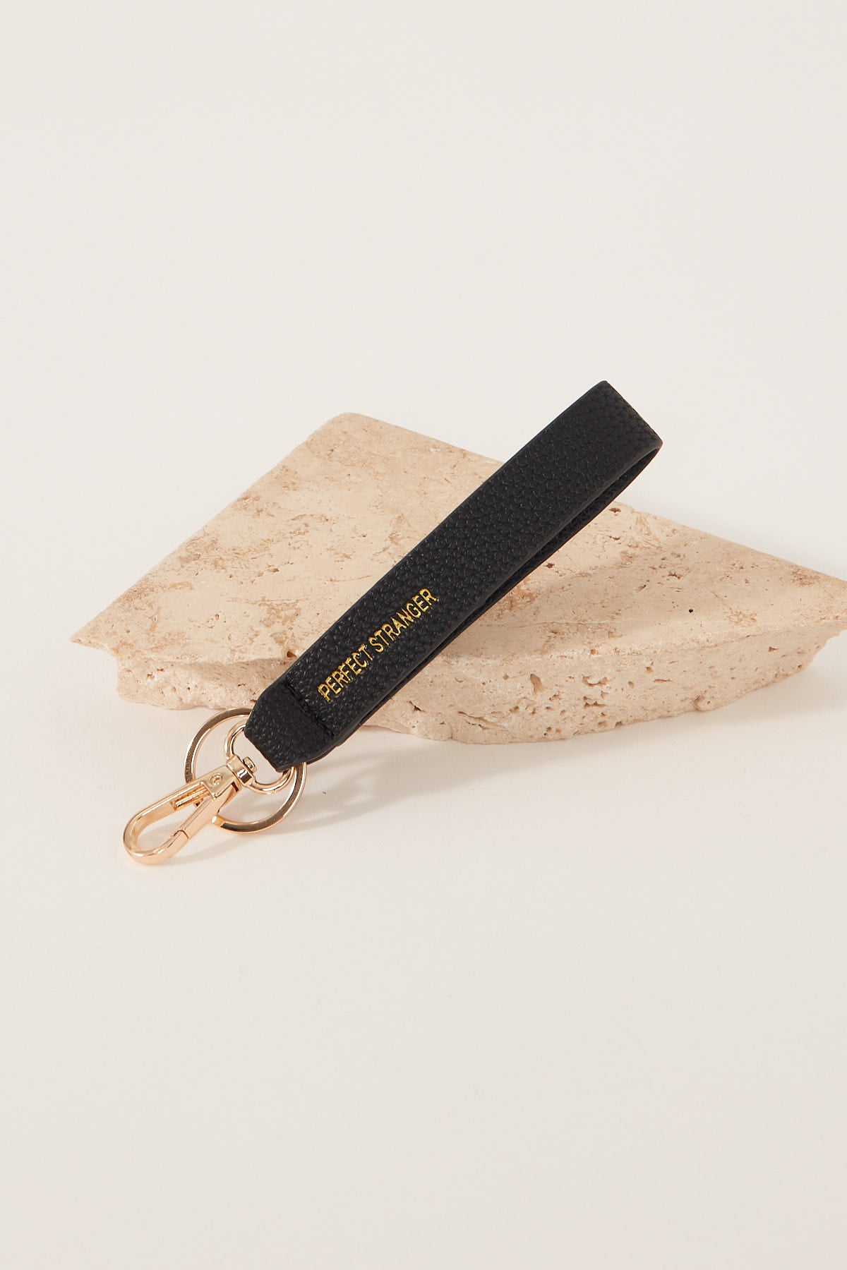 Perfect Stranger Penny Wrist Strap Key Chain Black