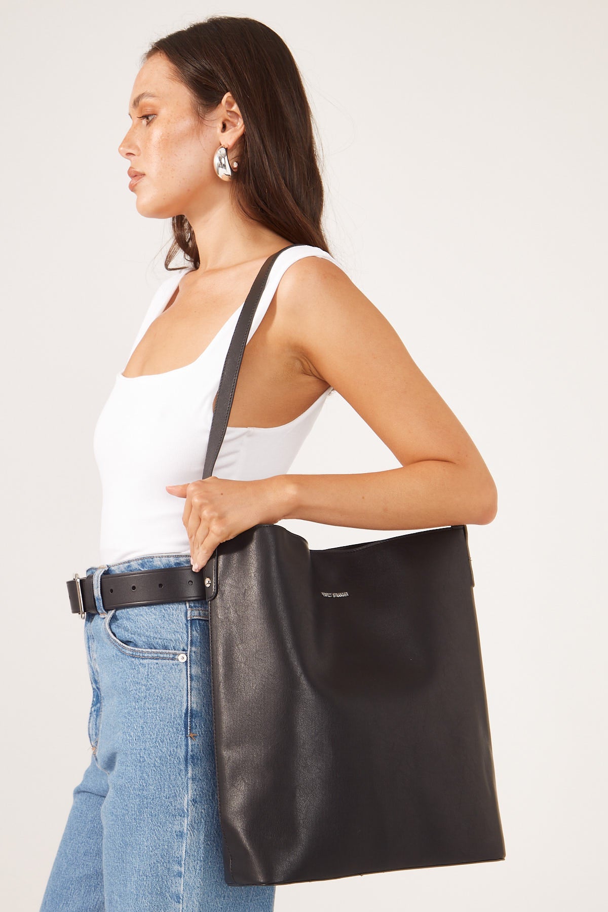 Perfect Stranger Banks Tote Bag Black