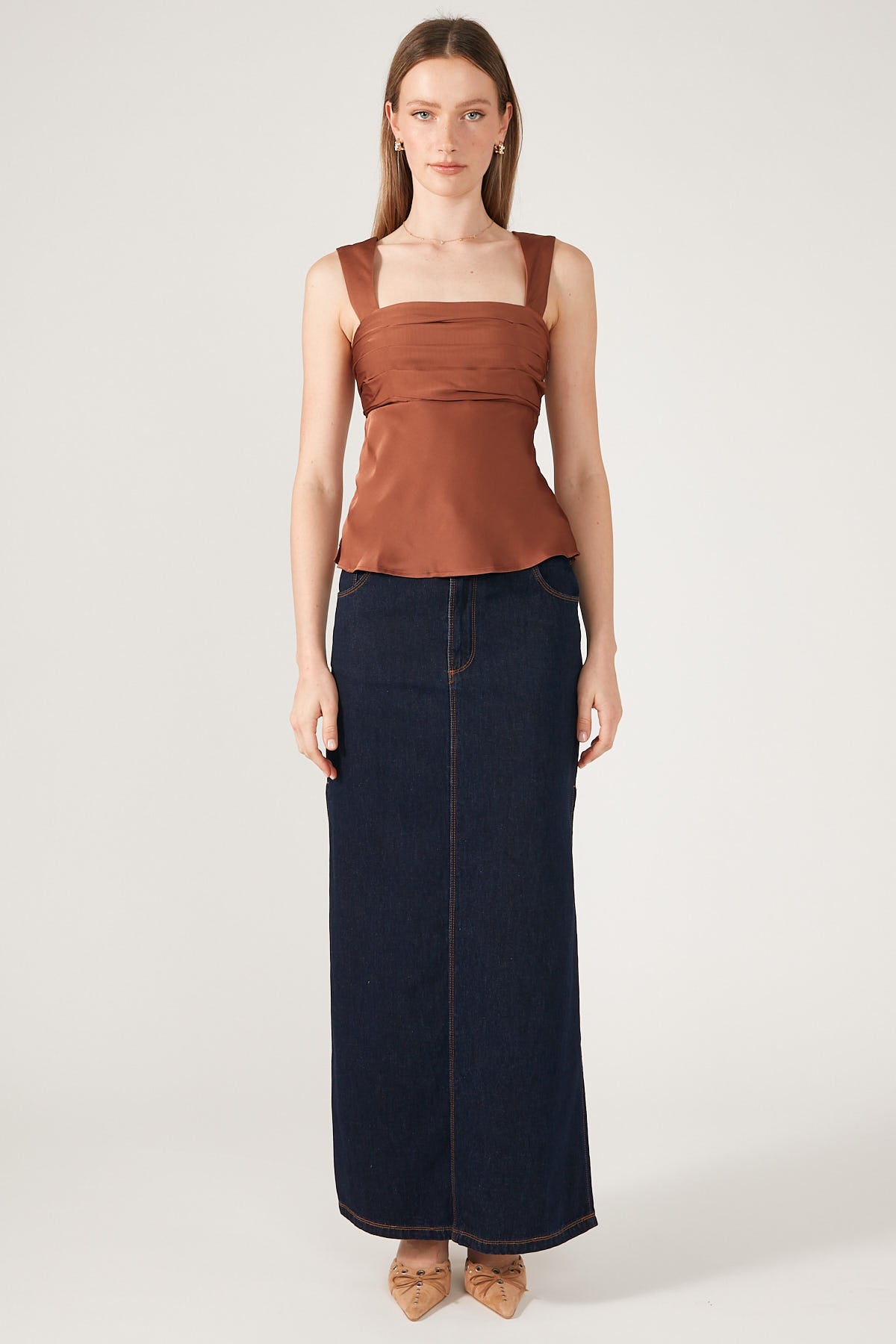 Perfect Stranger Simona Rouched Cami Caramel