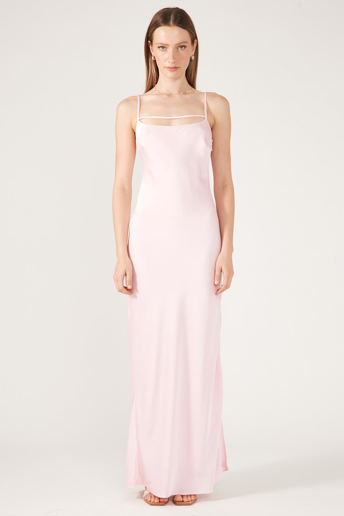 Perfect Stranger Celona Slip Midi Dress Pink