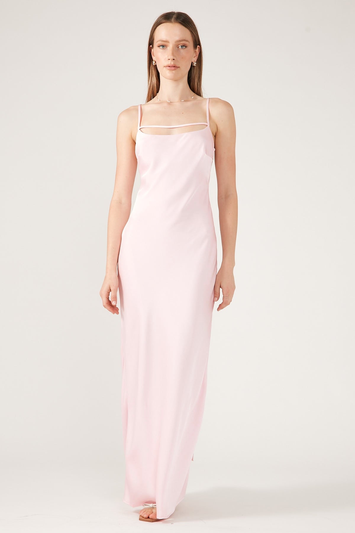 Perfect Stranger Celona Slip Midi Dress Pink