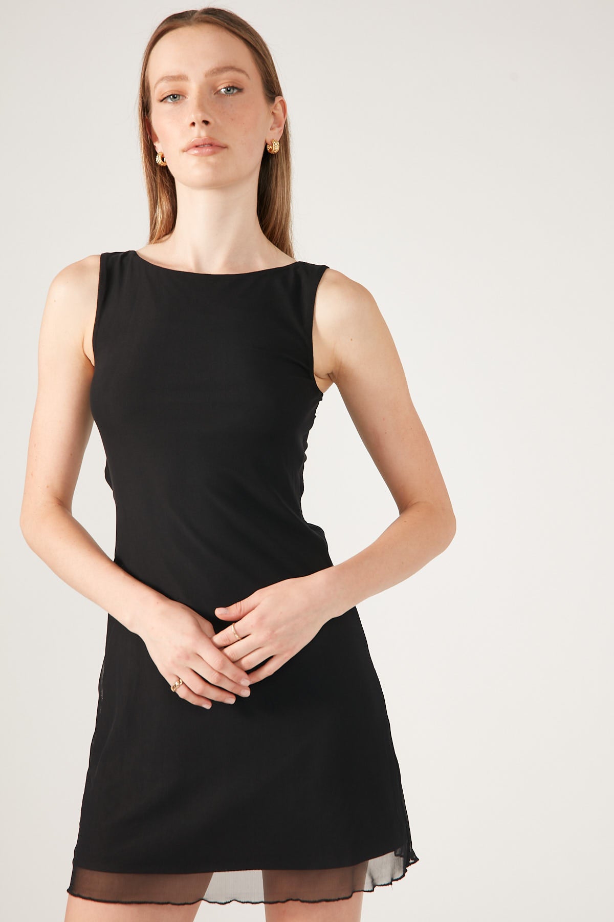 Perfect Stranger Aruba Backless Mini Dress Black