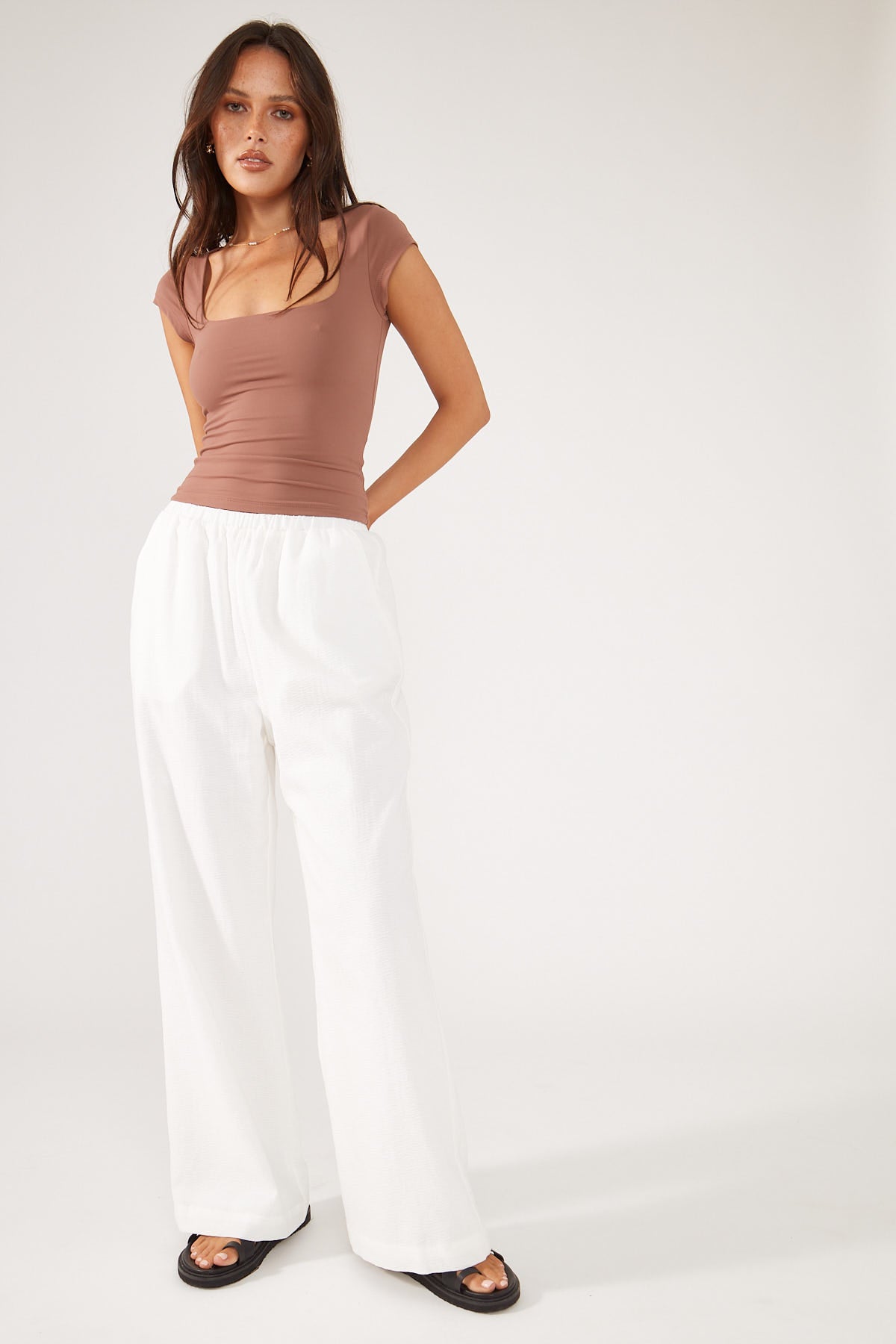 Perfect Stranger Mira Beach Pant White