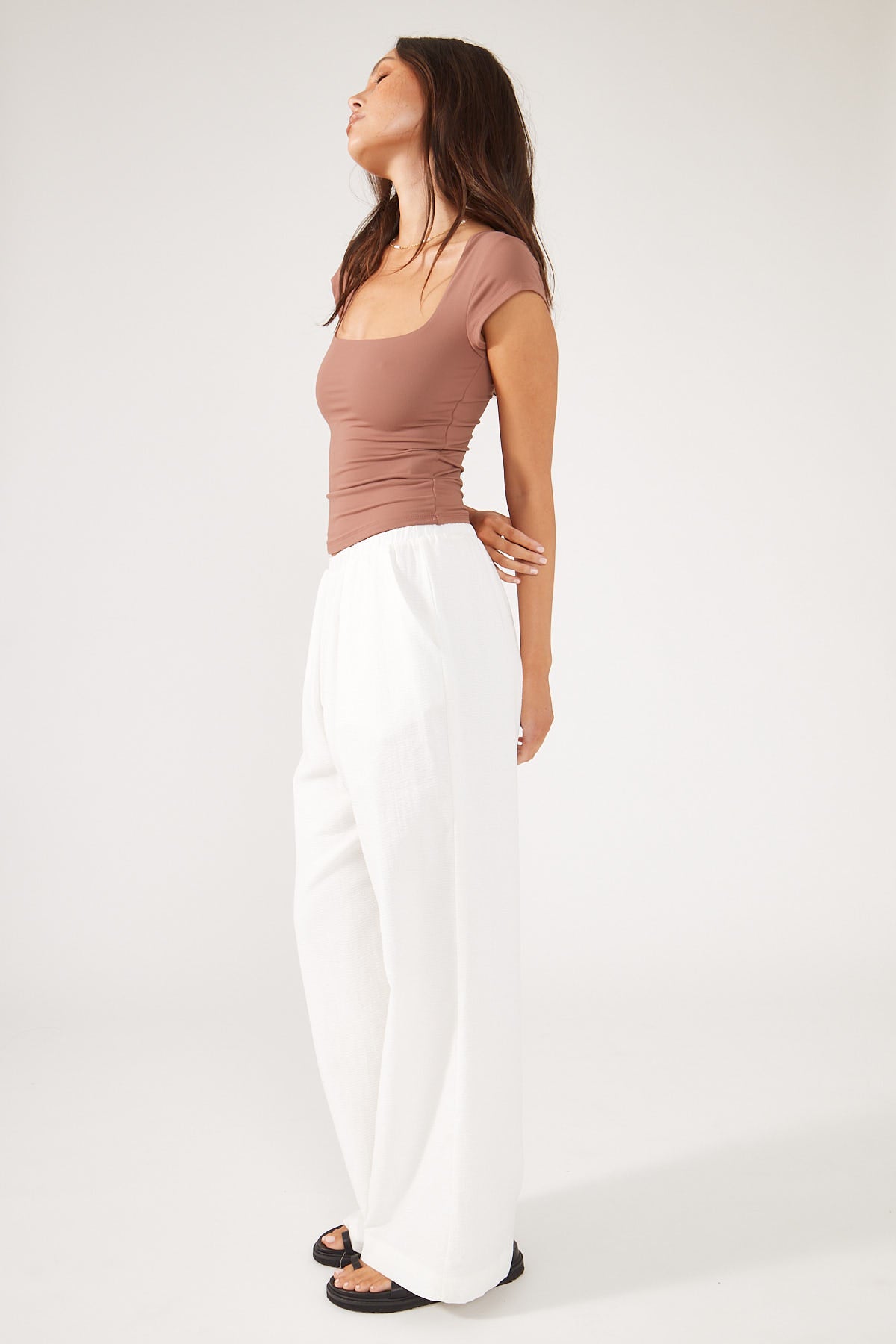 Perfect Stranger Mira Beach Pant White