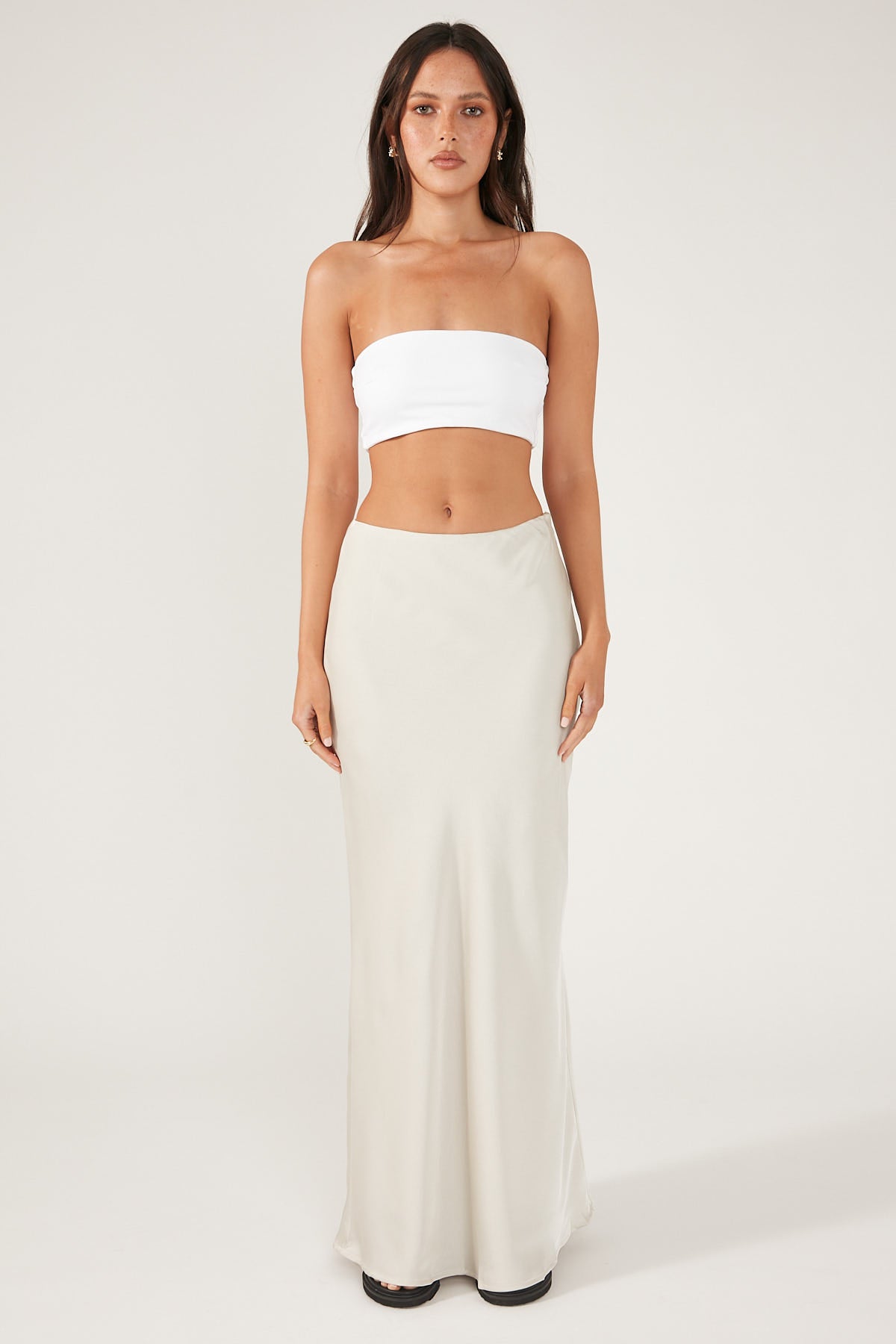 Perfect Stranger Strapless Basic Bandeau White
