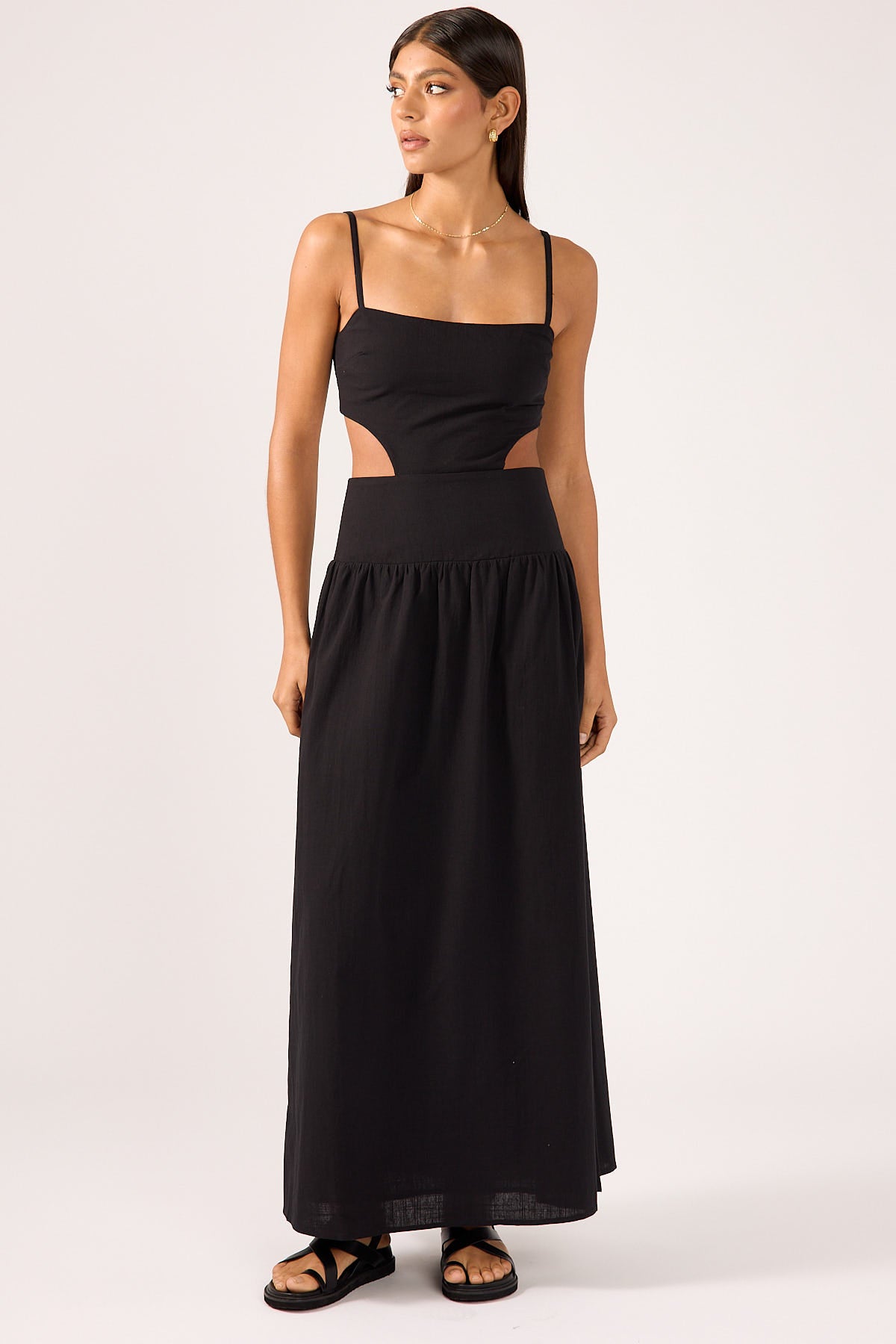 Perfect Stranger Tawny Floret Midi Dress Coral