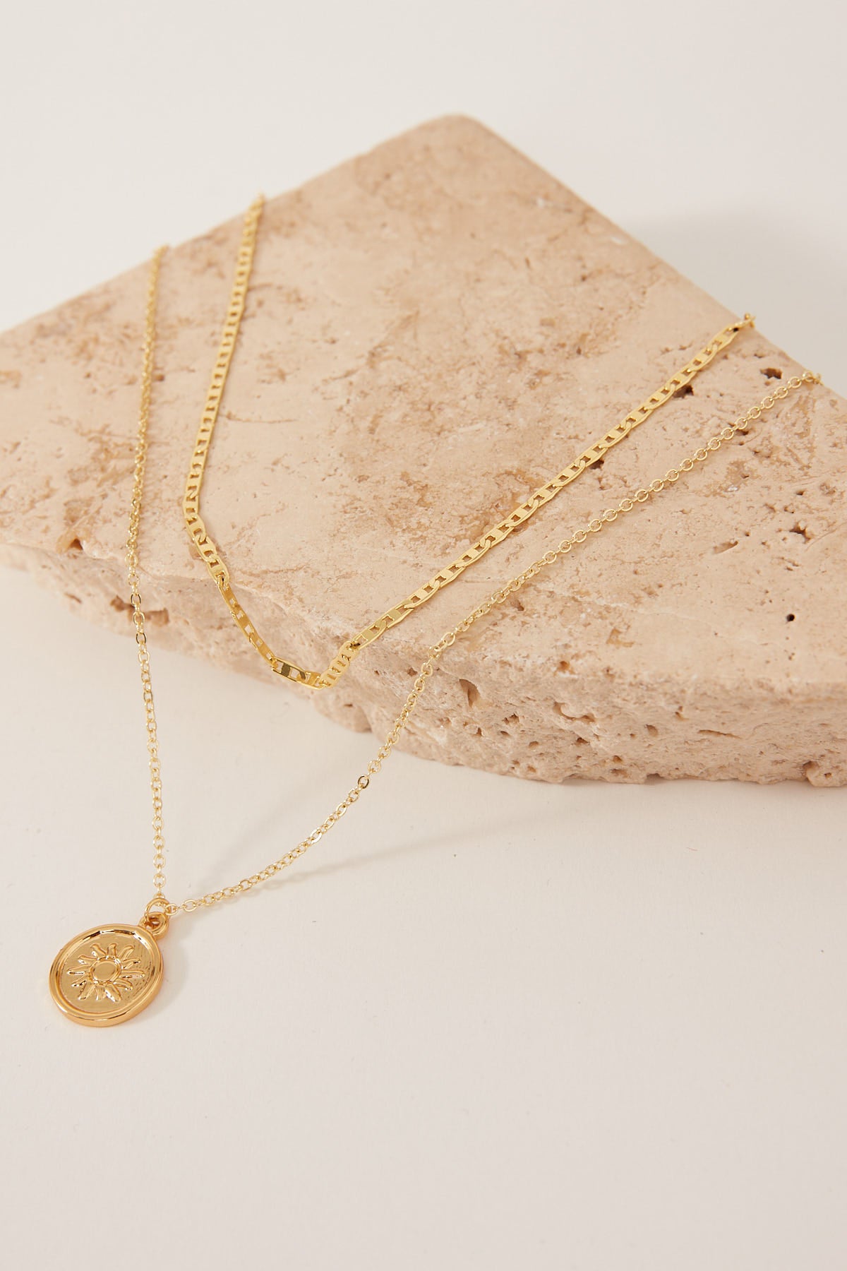 Perfect Stranger Xanthe Necklace 2 Pack 18k Gold Plated Gold
