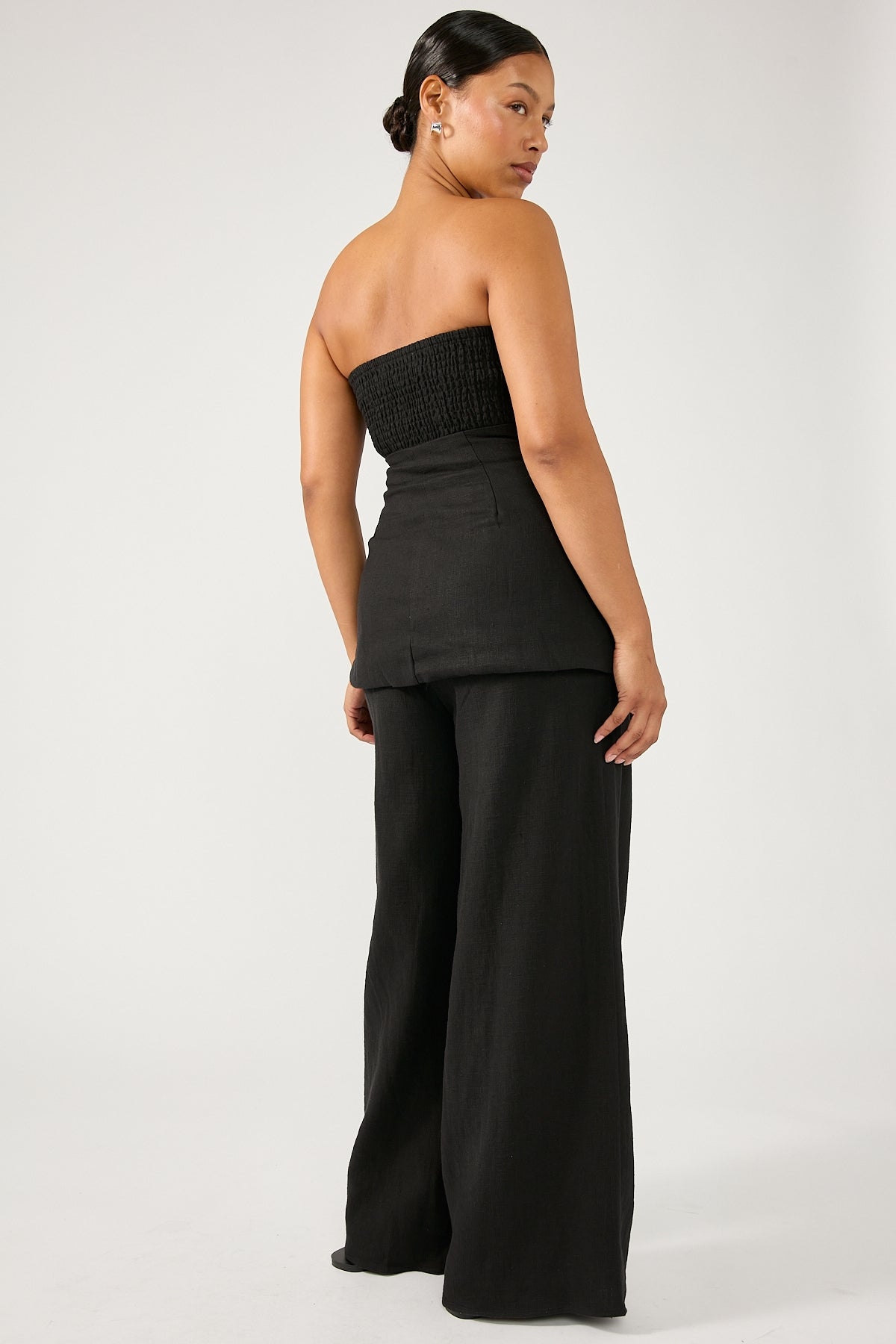 Perfect Stranger MENORCA LINEN PANT Black