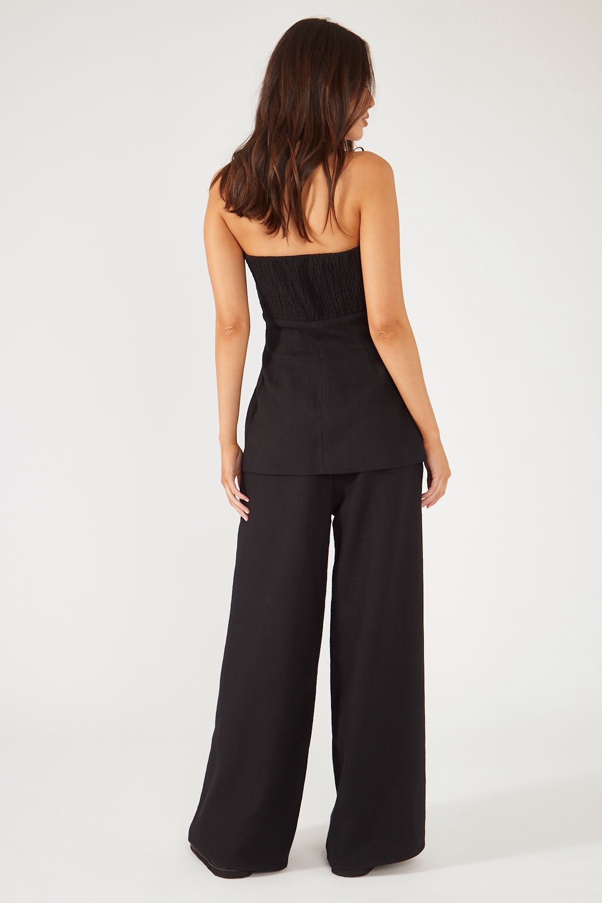 Perfect Stranger MENORCA LINEN PANT Black