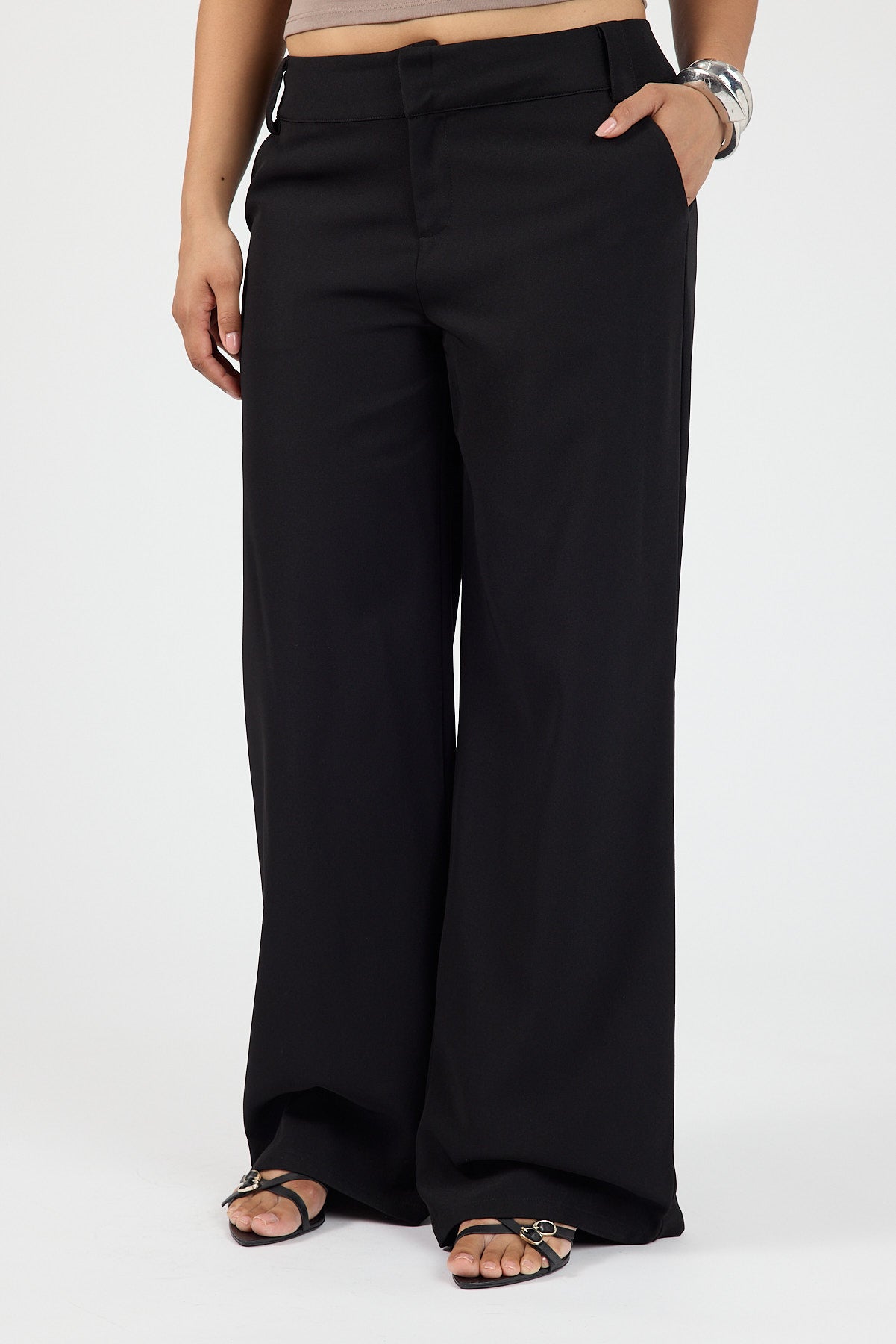 Perfect Stranger Cocona Low Rise Recycled Tailored Pant Black
