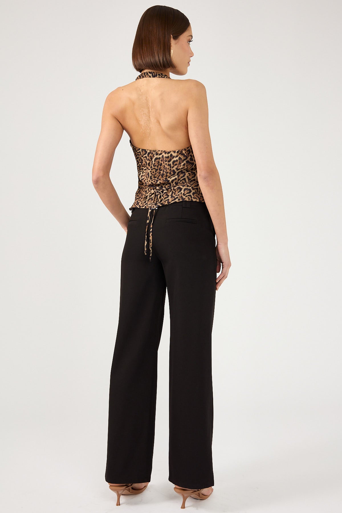 Perfect Stranger Cocona Low Rise Recycled Tailored Pant Black