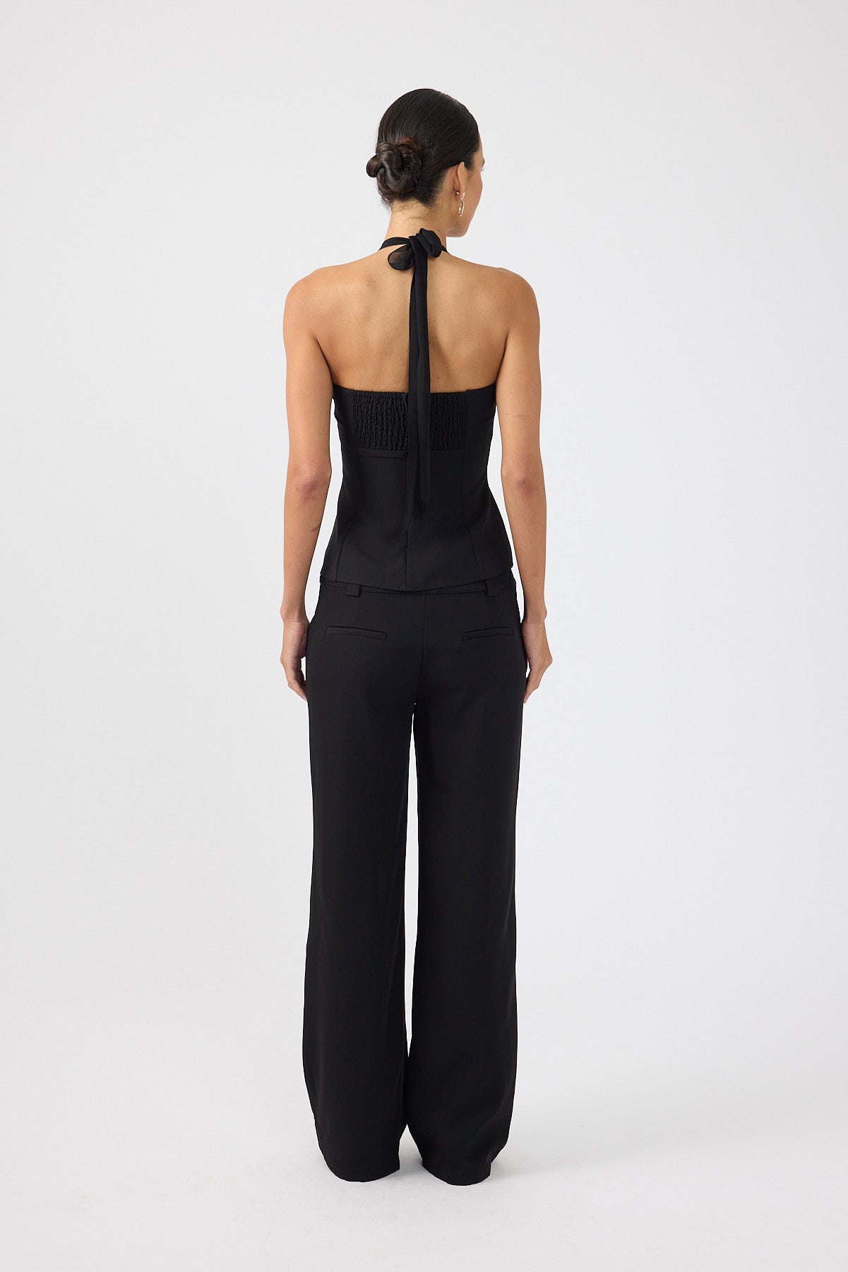 Perfect Stranger Cocona Low Rise Recycled Tailored Pant Black