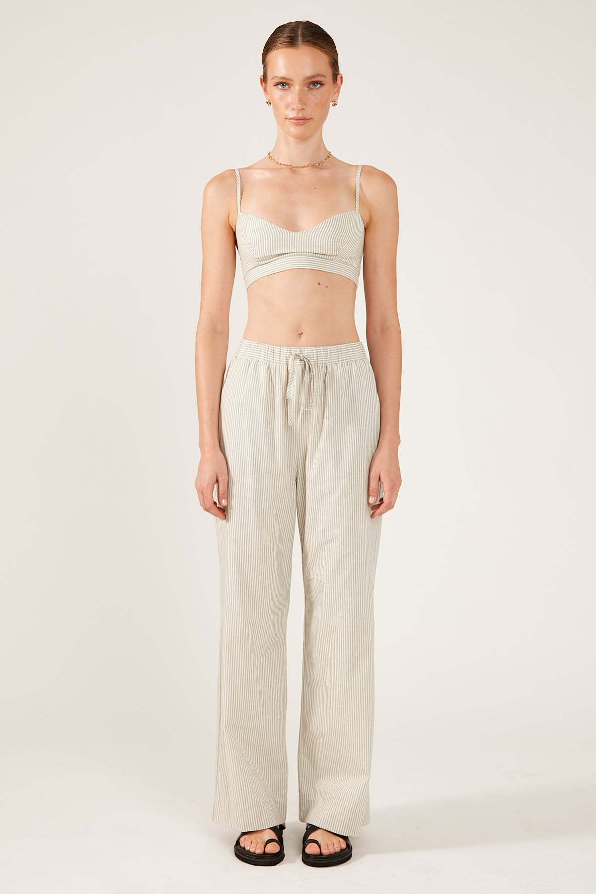 Perfect Stranger PALAIS STRIPE BRALETTE White Stripe