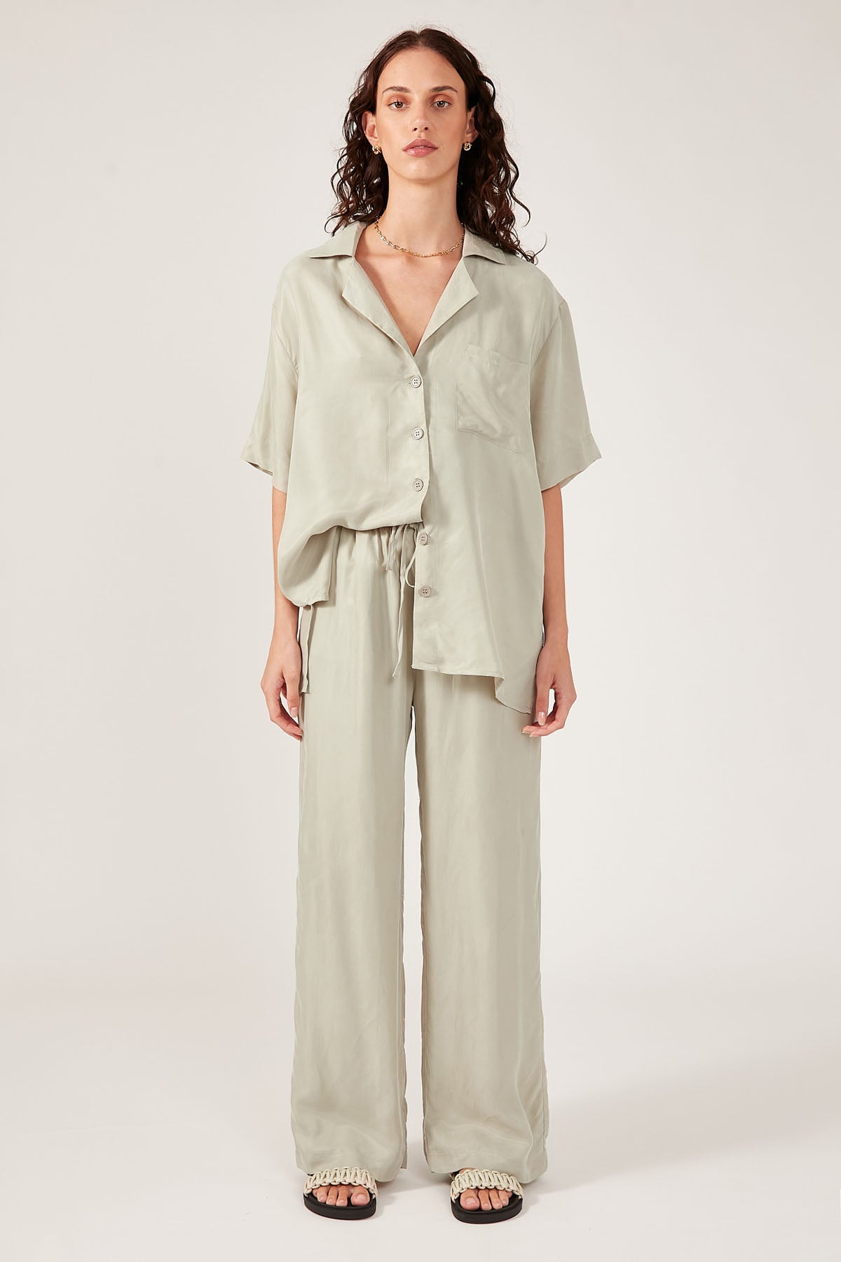 Perfect Stranger Ace Cupro Pant SLATE