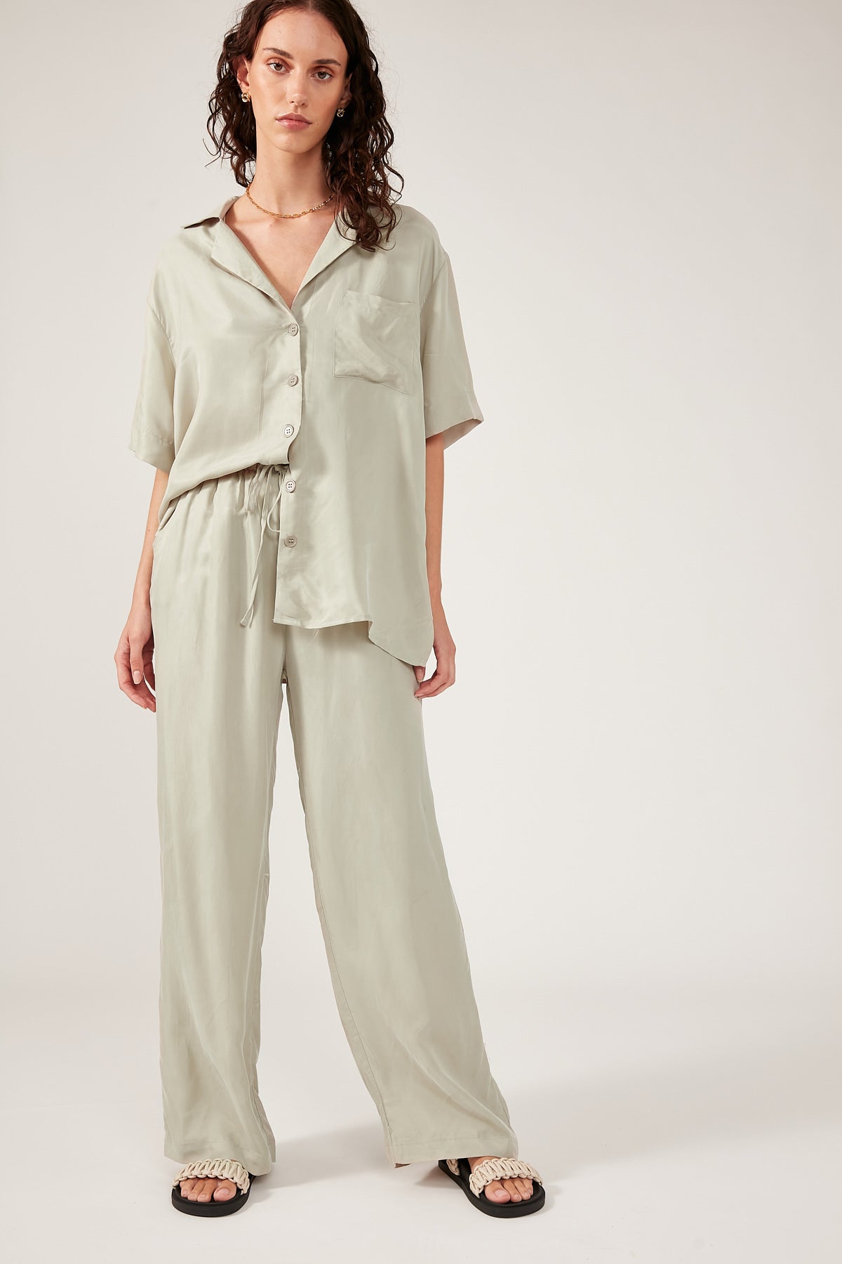Perfect Stranger Ace Cupro Pant SLATE