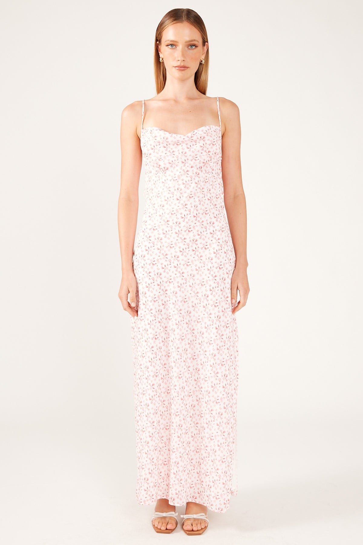 Perfect Stranger Camelia Tie back Midi Dress Multi