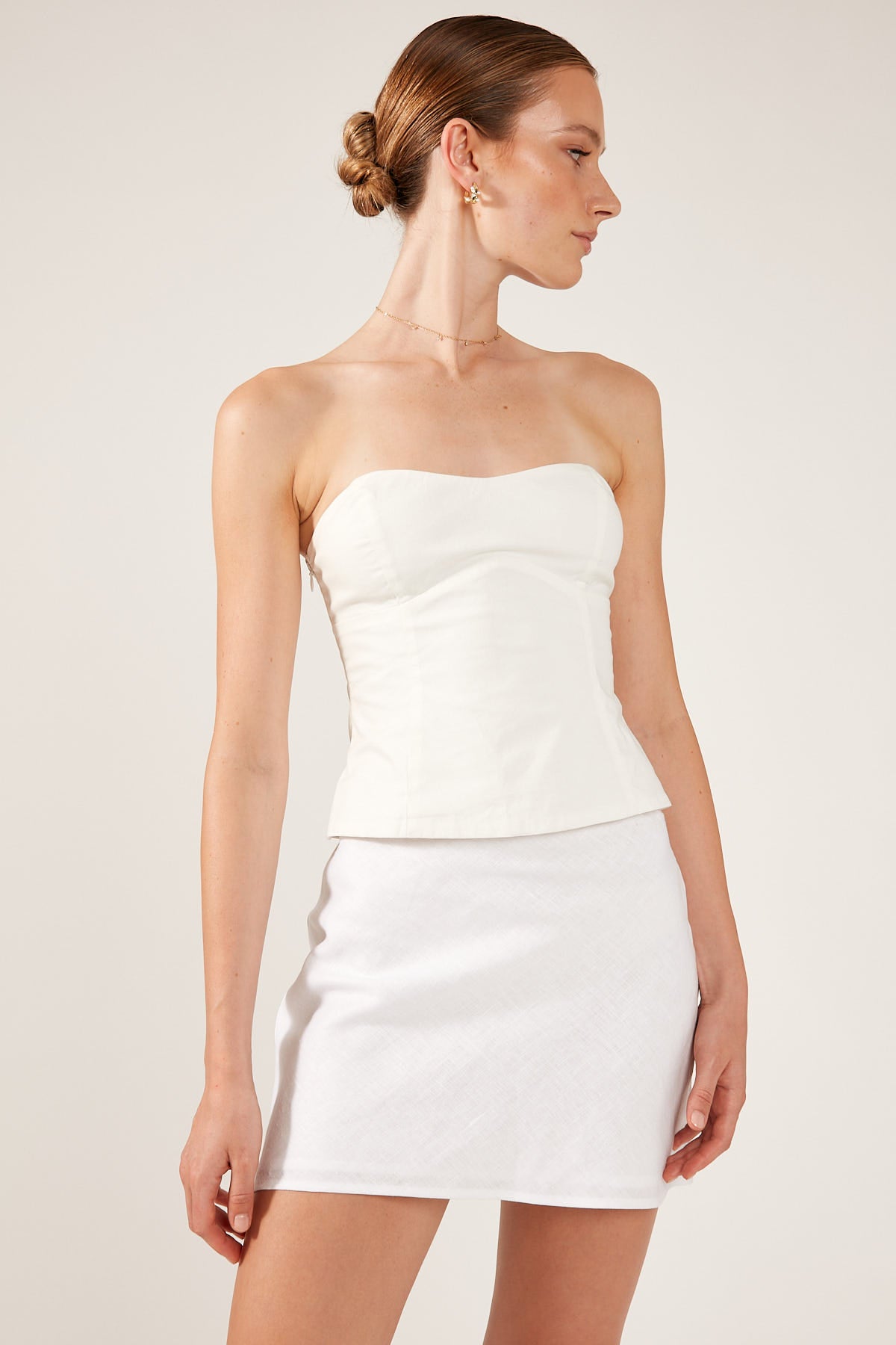 Perfect Stranger Sofia Strapless Top White