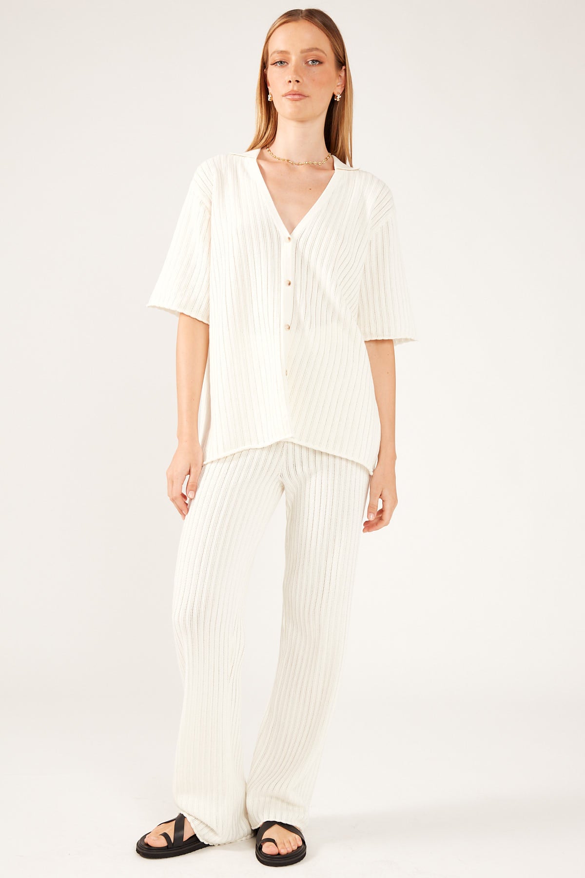 Perfect Stranger Solstice Knit Pant Cream