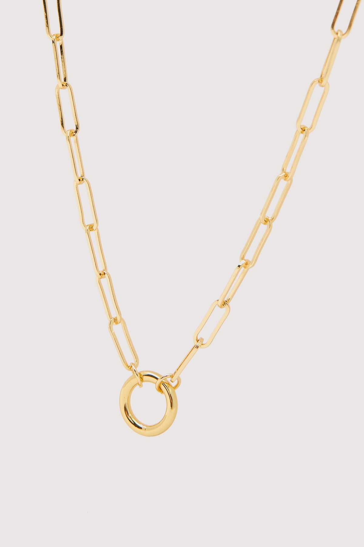 Perfect Stranger Clementine Paperclip Necklace 18k Gold Plated