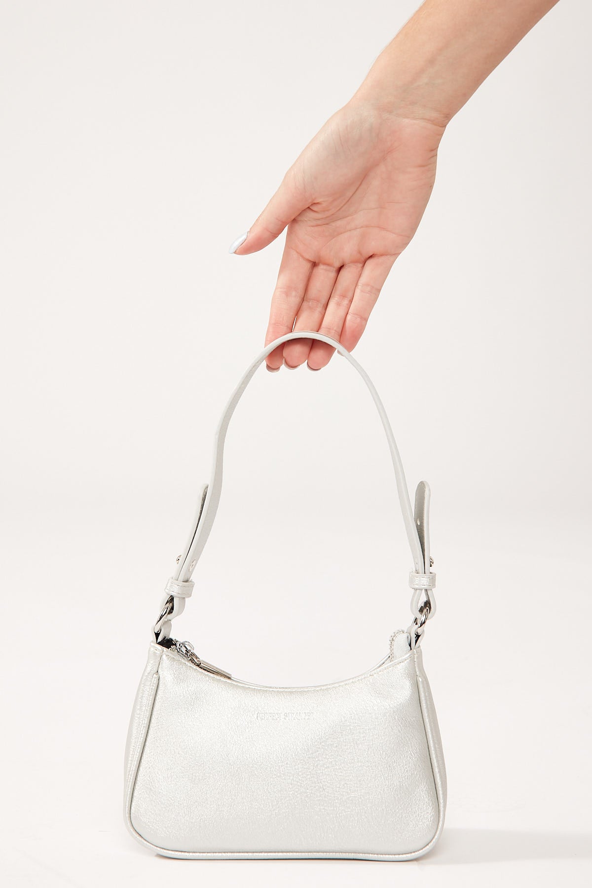Perfect Stranger Mini Pochette Handbag Silver