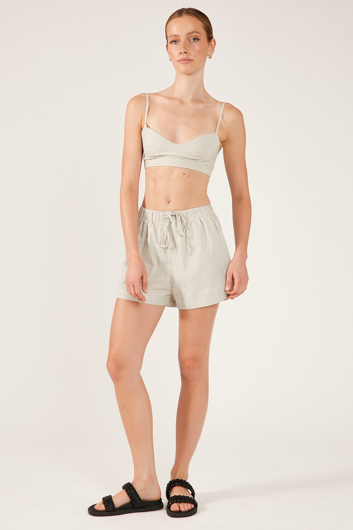 Perfect Stranger Palais Stripe Short Multi Stripe