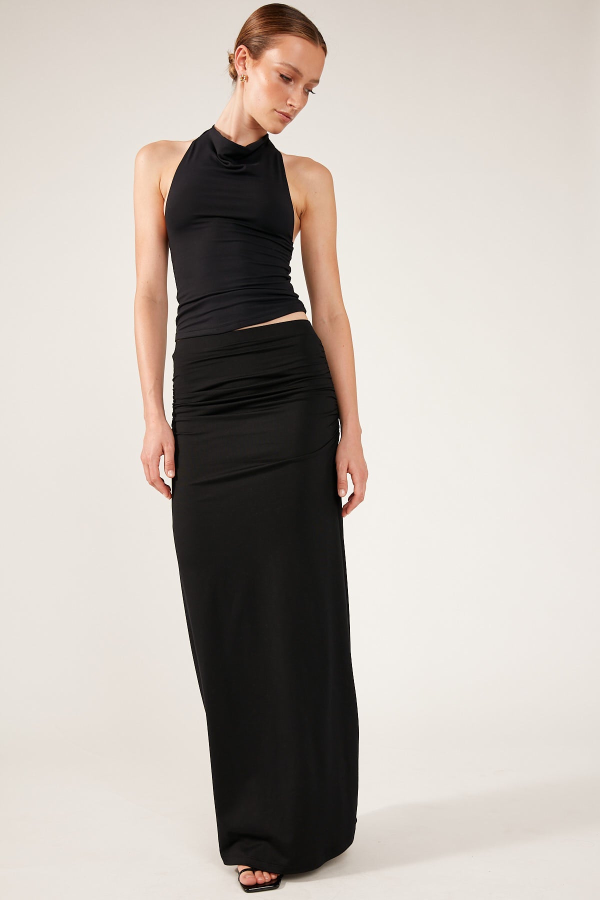 Perfect Stranger Cora Midi Skirt Black