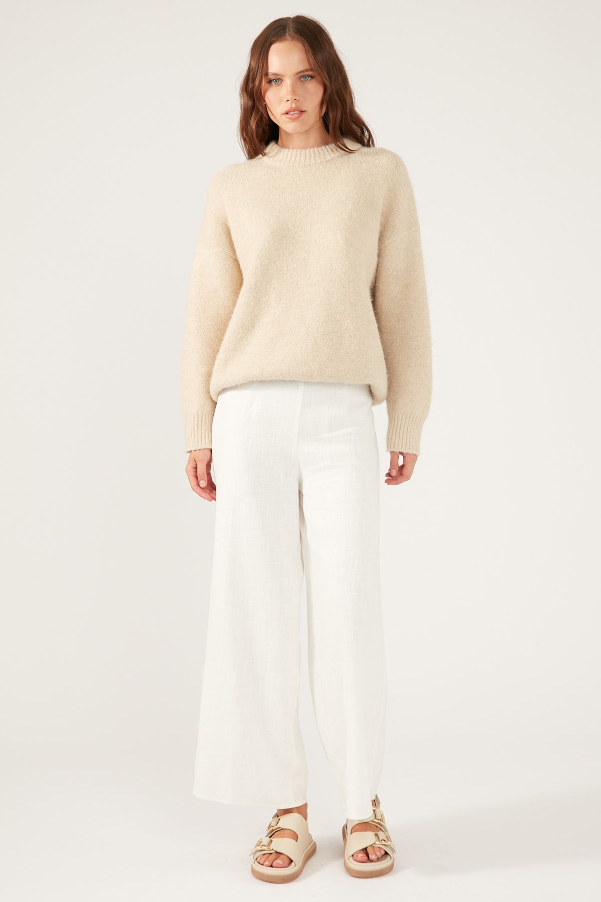 Perfect Stranger Oversized Super Soft Knit Jumper Oatmeal