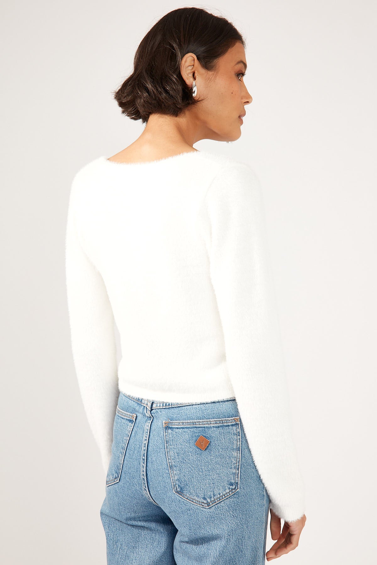 Perfect Stranger Silkie Cardigan White