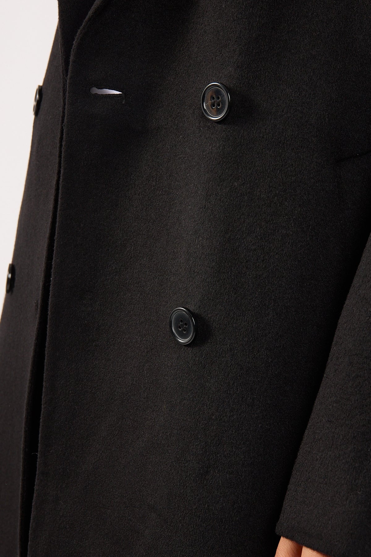 Perfect Stranger Asher Long Line Coat Black