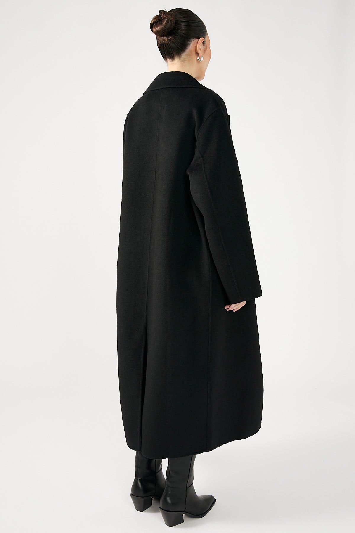 Perfect Stranger Asher Long Line Coat Black